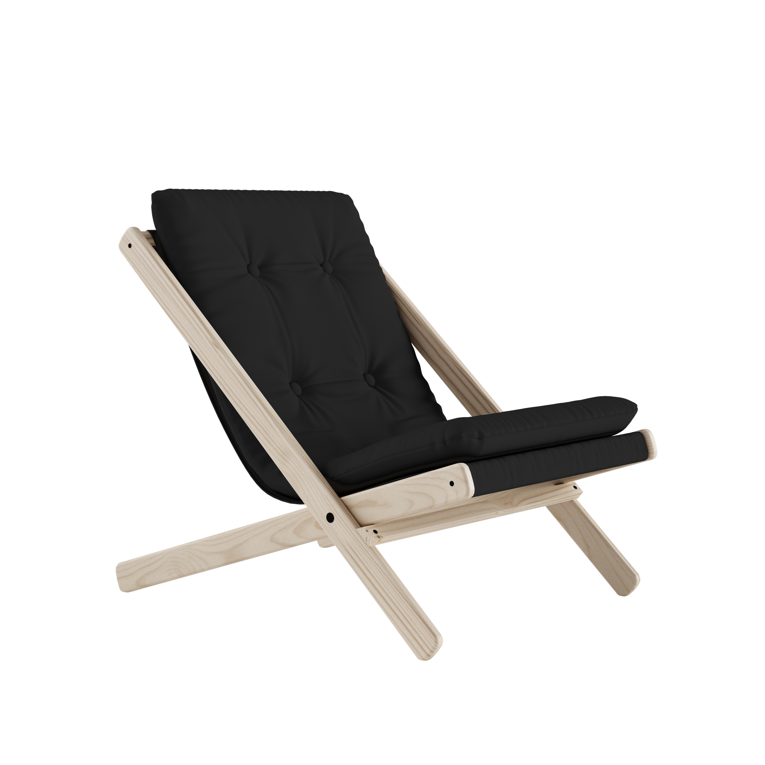 BOOGIE RAW HÊTRE AVEC MATELAS BOOGIE GRIS FONCÉ