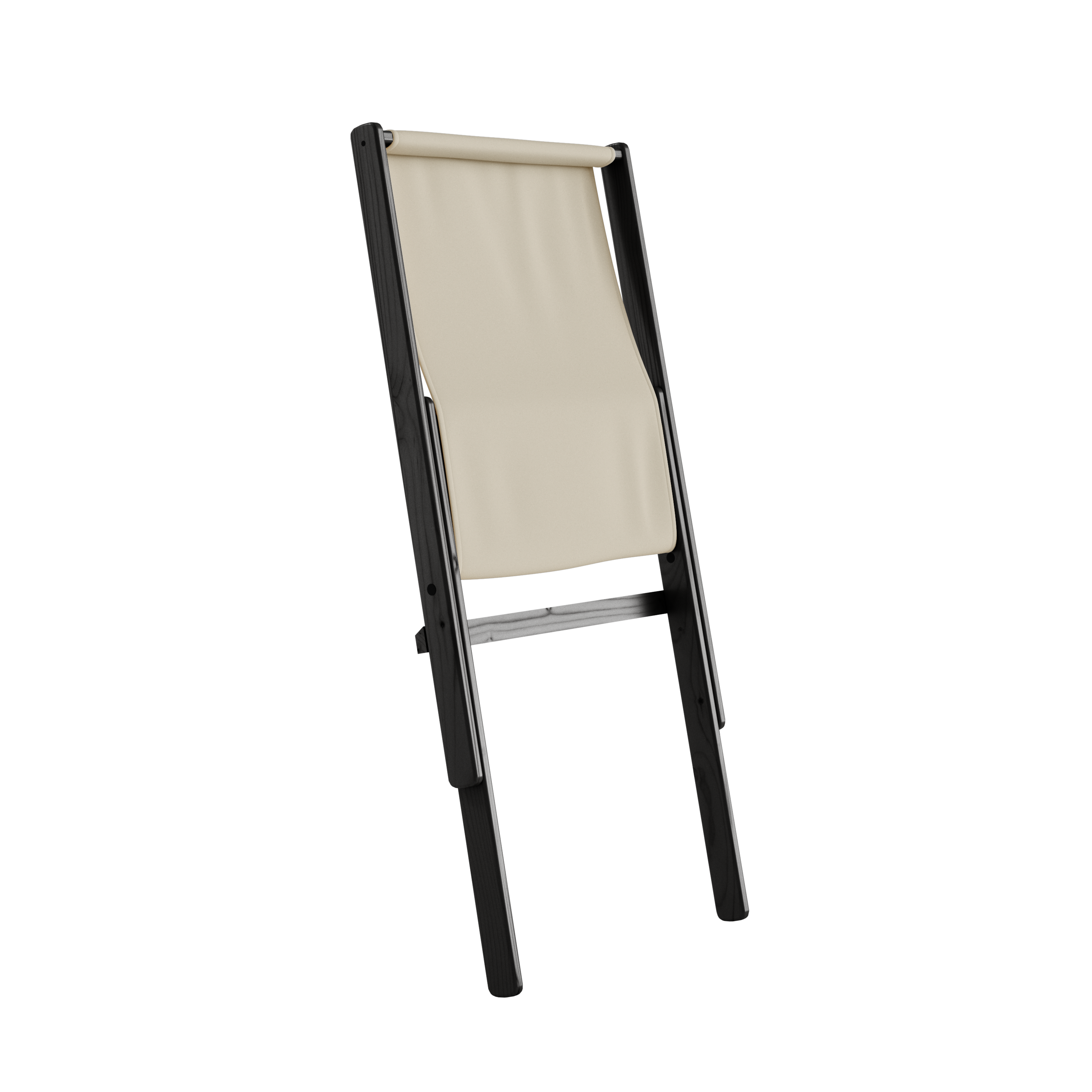 BOOGIE NOIR LAQUÉ HÊTRE AVEC MATELAS BOOGIE BEIGE