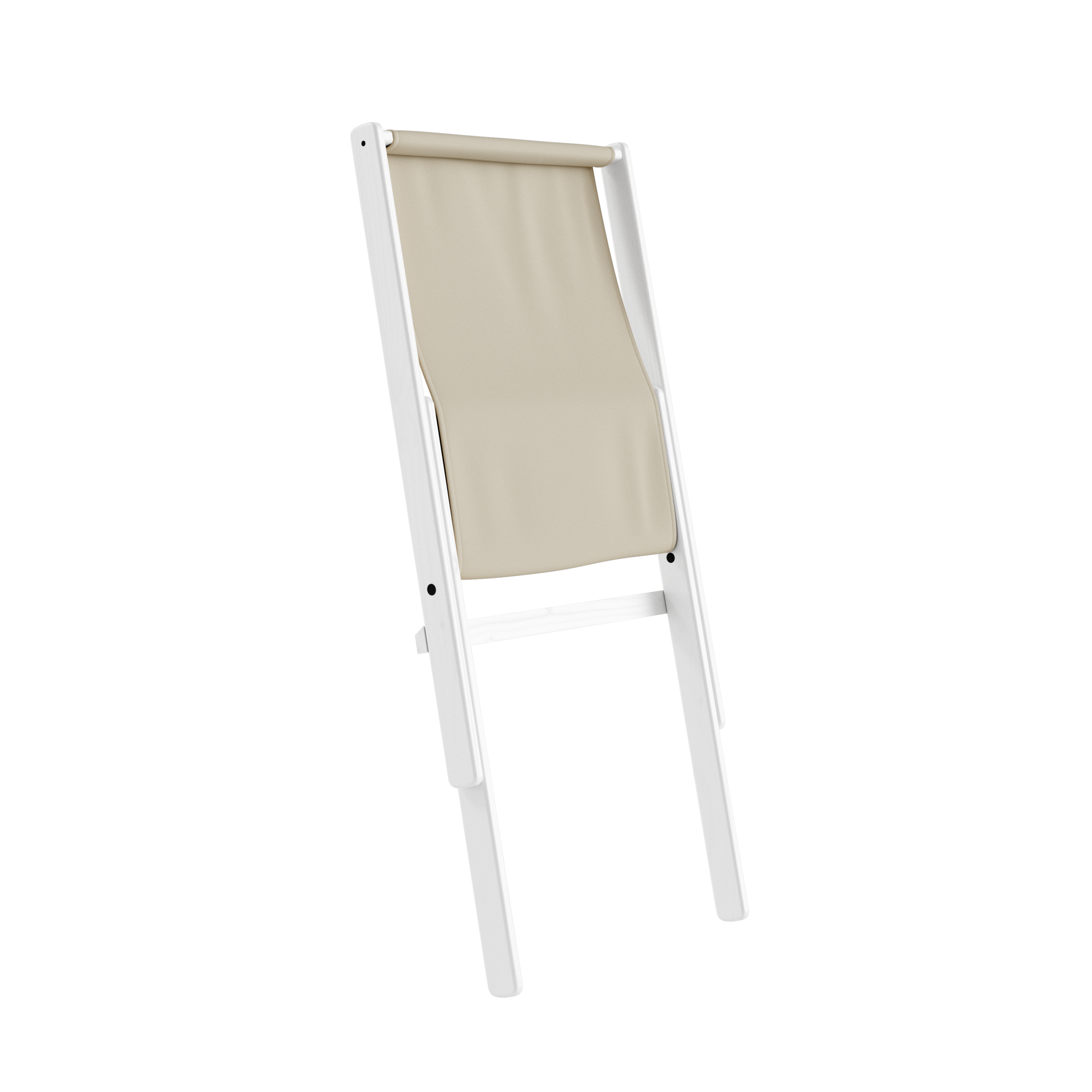 BOOGIE WHITE LACQUERED BEECH W. BOOGIE MATTRESS BEIGE