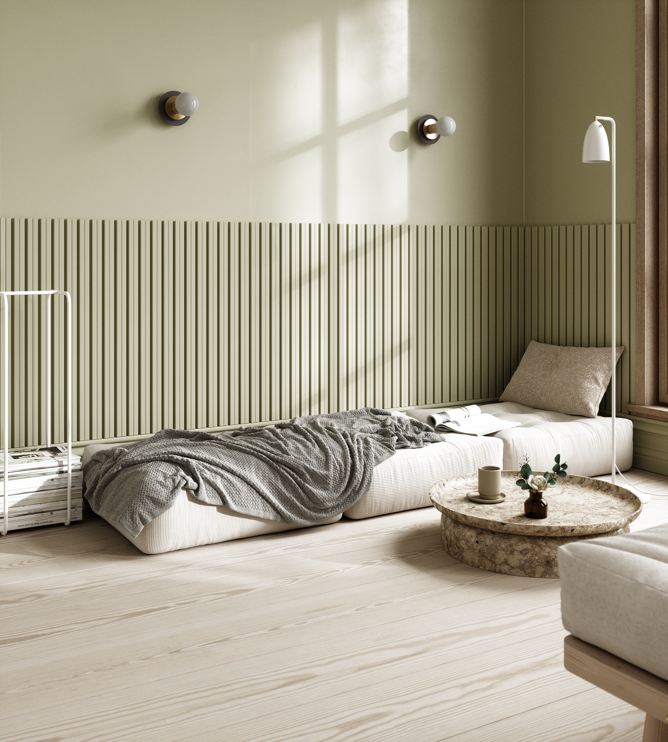 PLUS POUF IVORY