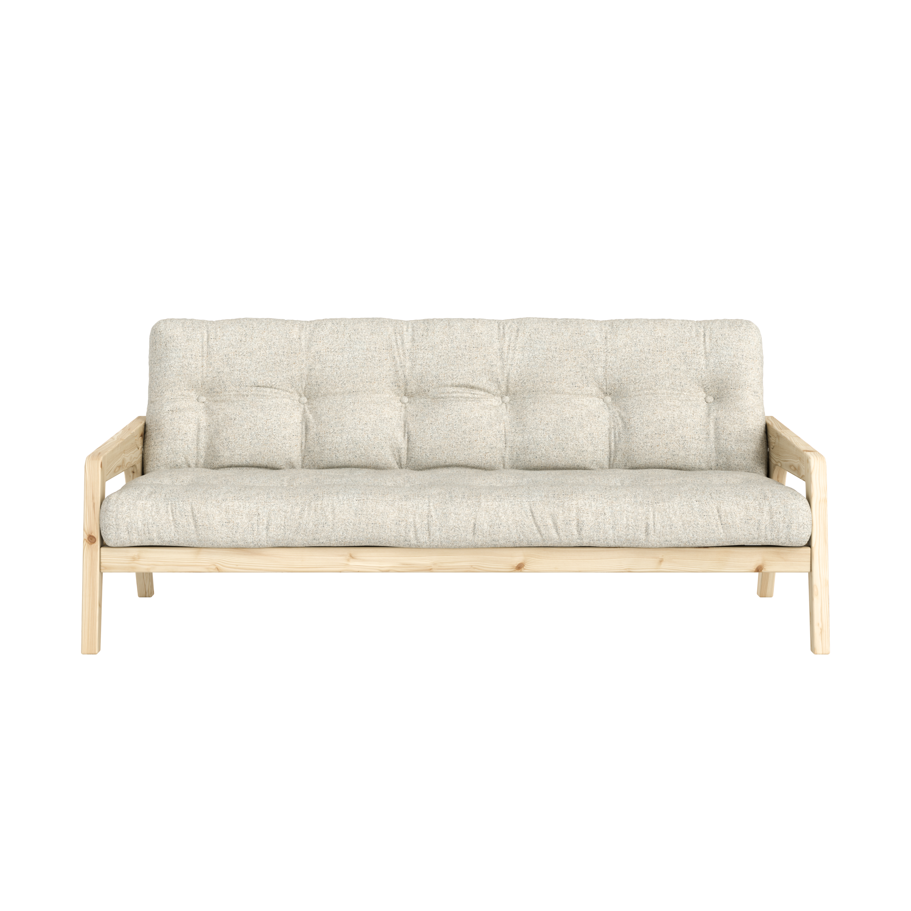 GRAB CLEAR LACQUERED W. 5-LAYER MIXED MATTRESS SOFT CHALK
