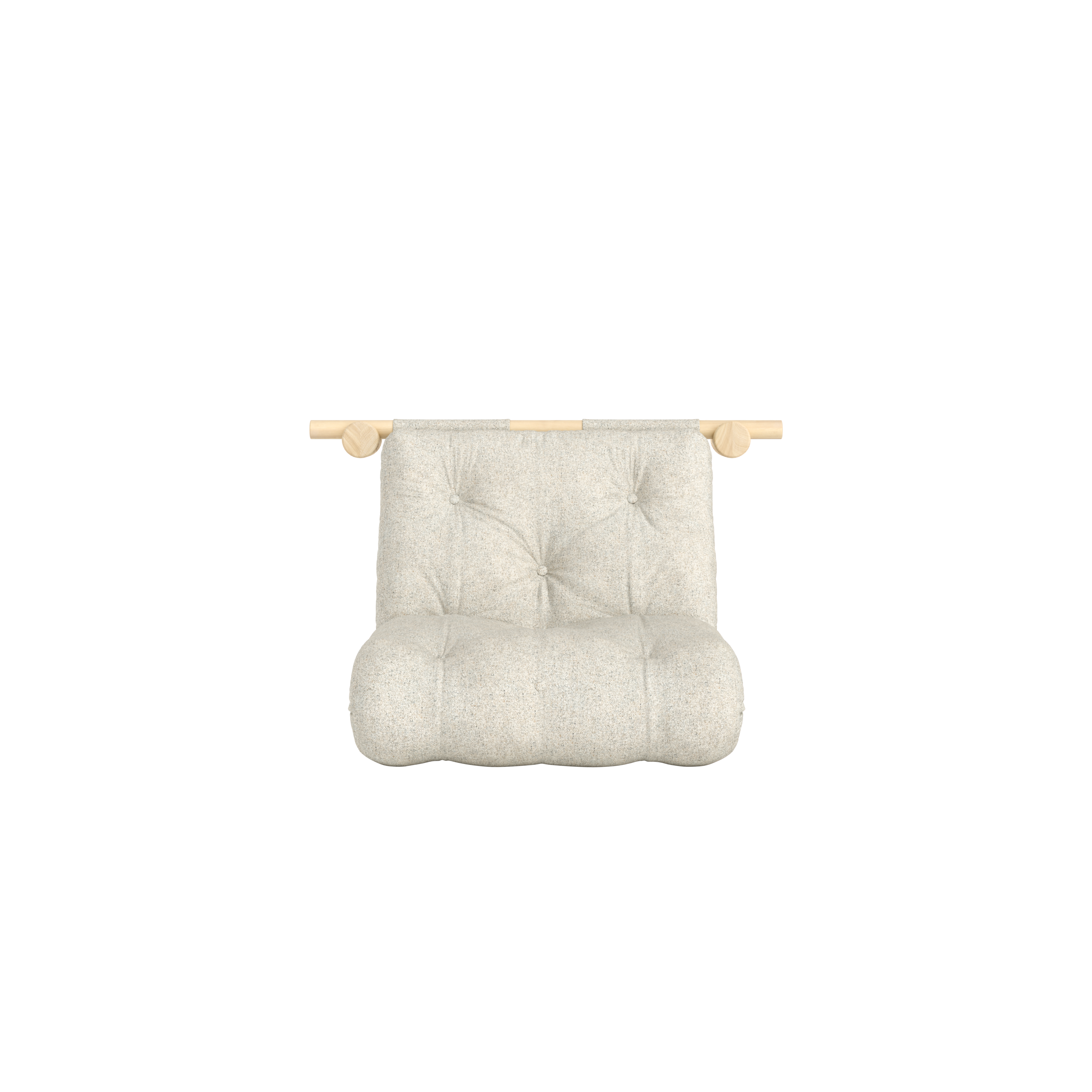 HOOKED RAW 75 X 200 W. BRAVO MATTRESS SOFT CHALK