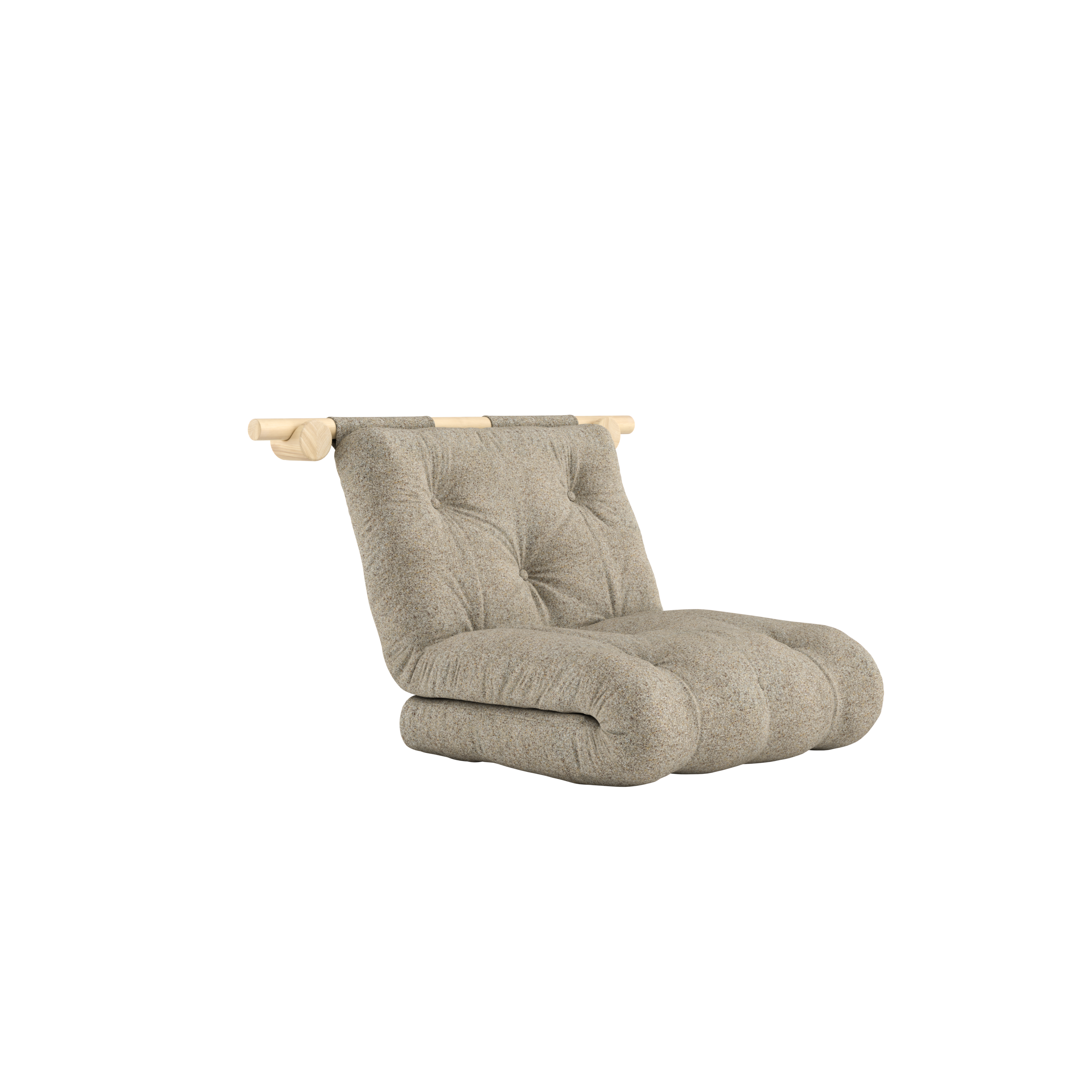 HOOKED RAW 75 X 200 W. BRAVO MATTRESS WARM SAND