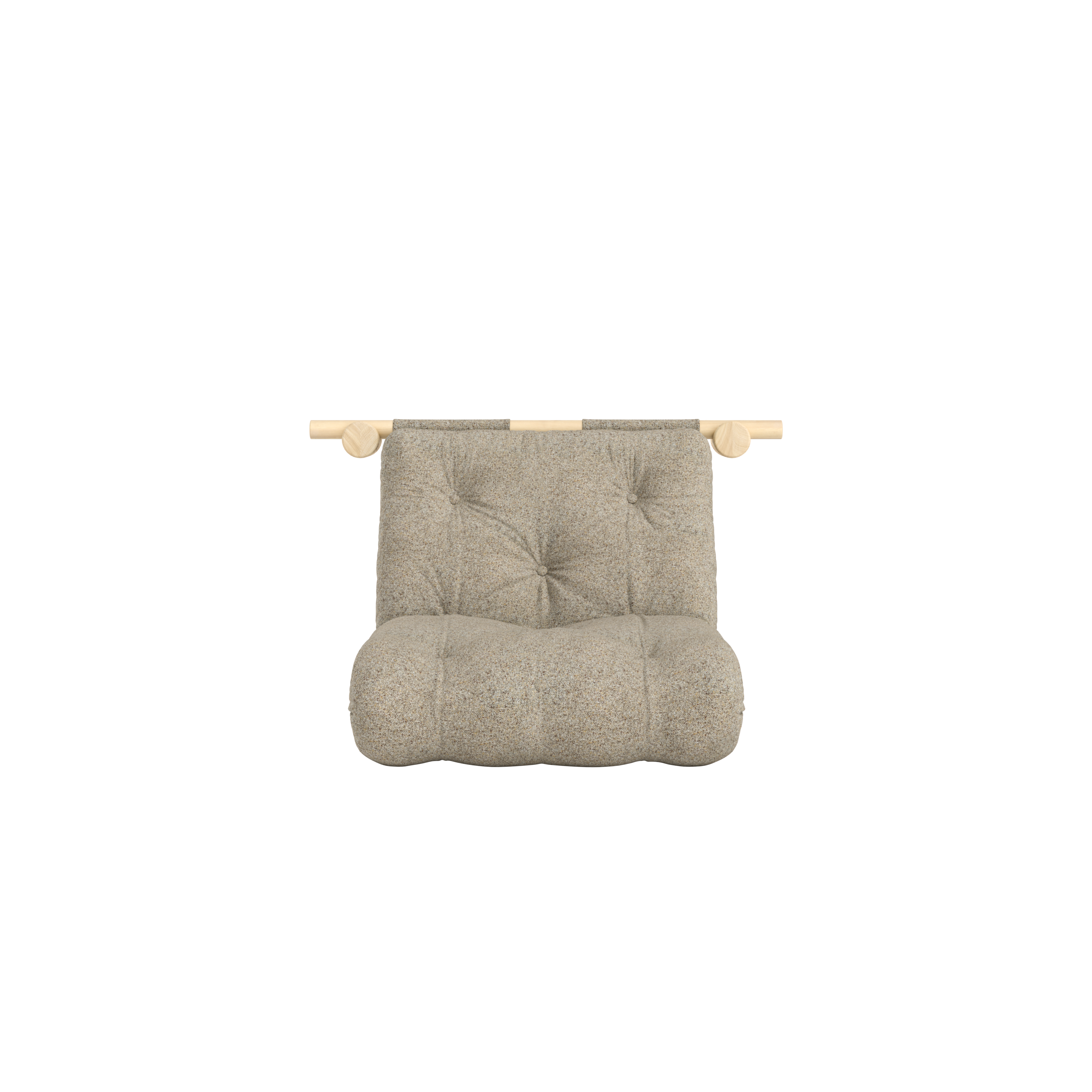HOOKED RAW 75 X 200 W. BRAVO MATTRESS WARM SAND