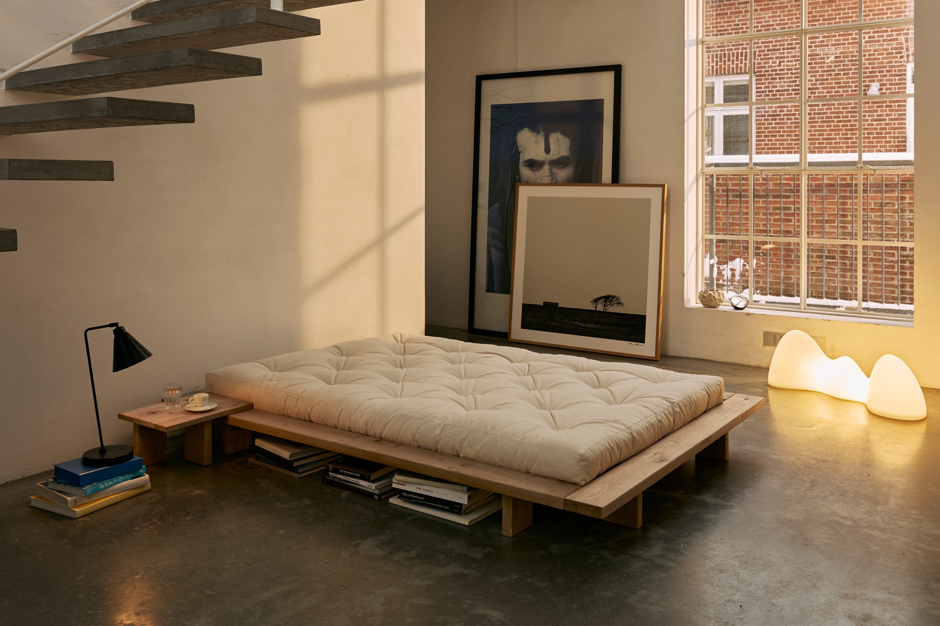 JAPAN BED OAK 160 X 200
