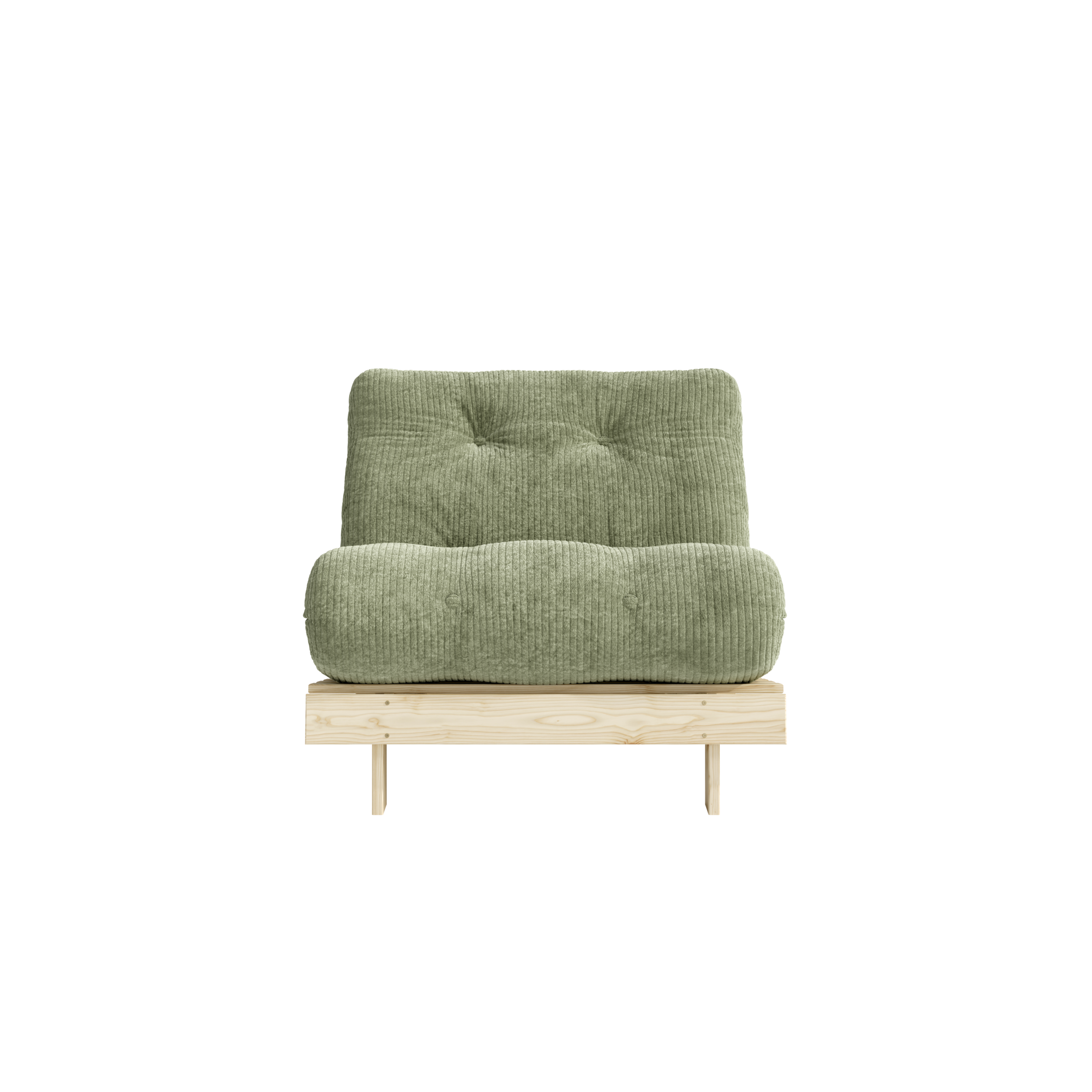 ROOTS RAW 90 X 200 W. ROOTS MATTRESS KHAKI GREEN
