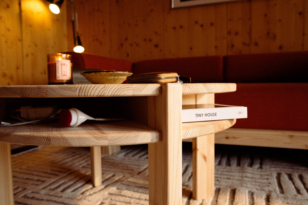TUCK COFFEE TABLE RAW ROUND RAW