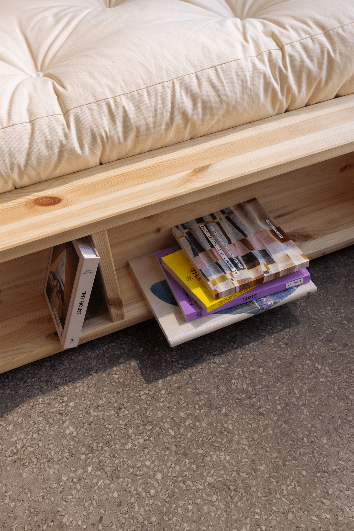 ZIGGY BED CLEAR LACQUERED 120 X 200