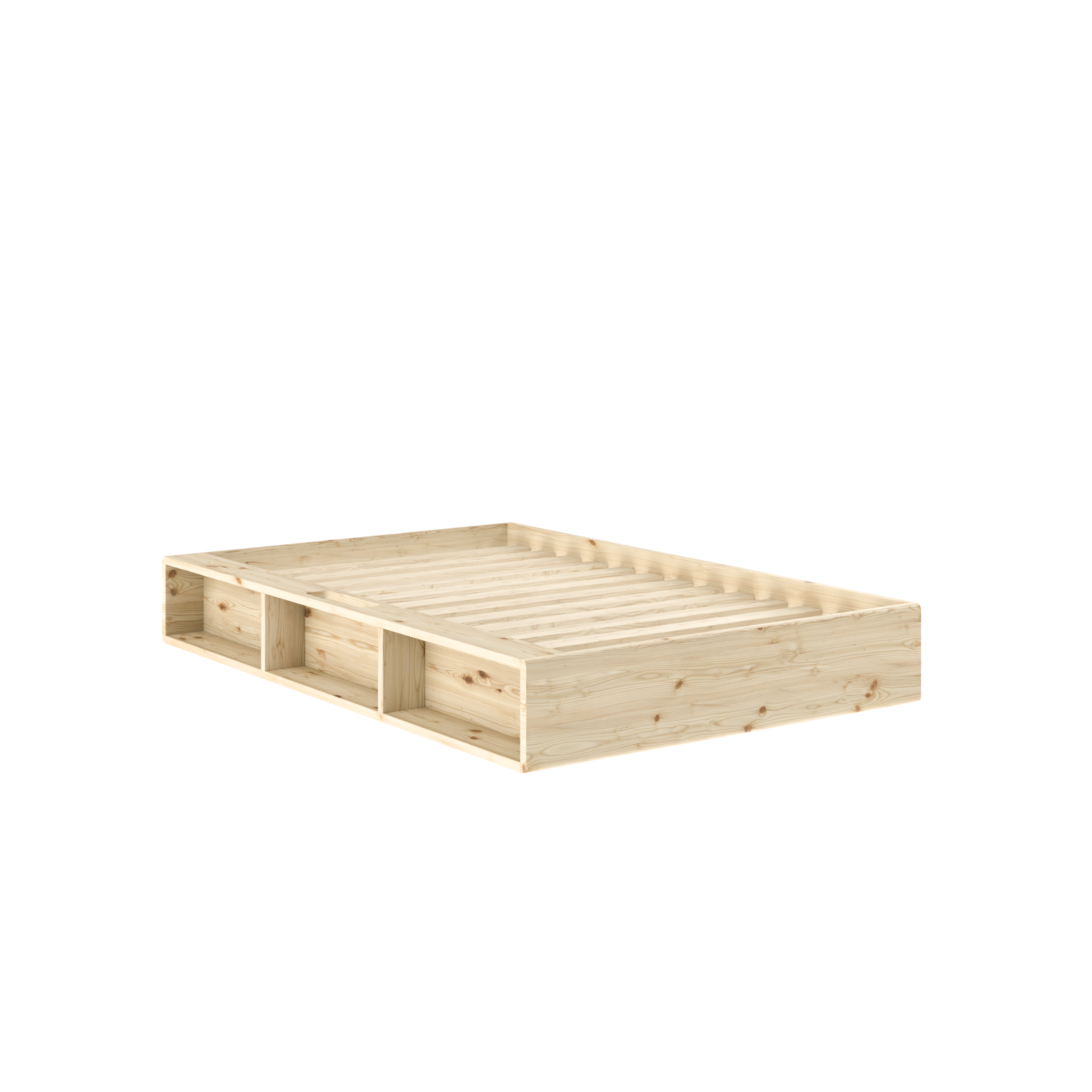ZIGGY BED CLEAR LACQUERED 120 X 200