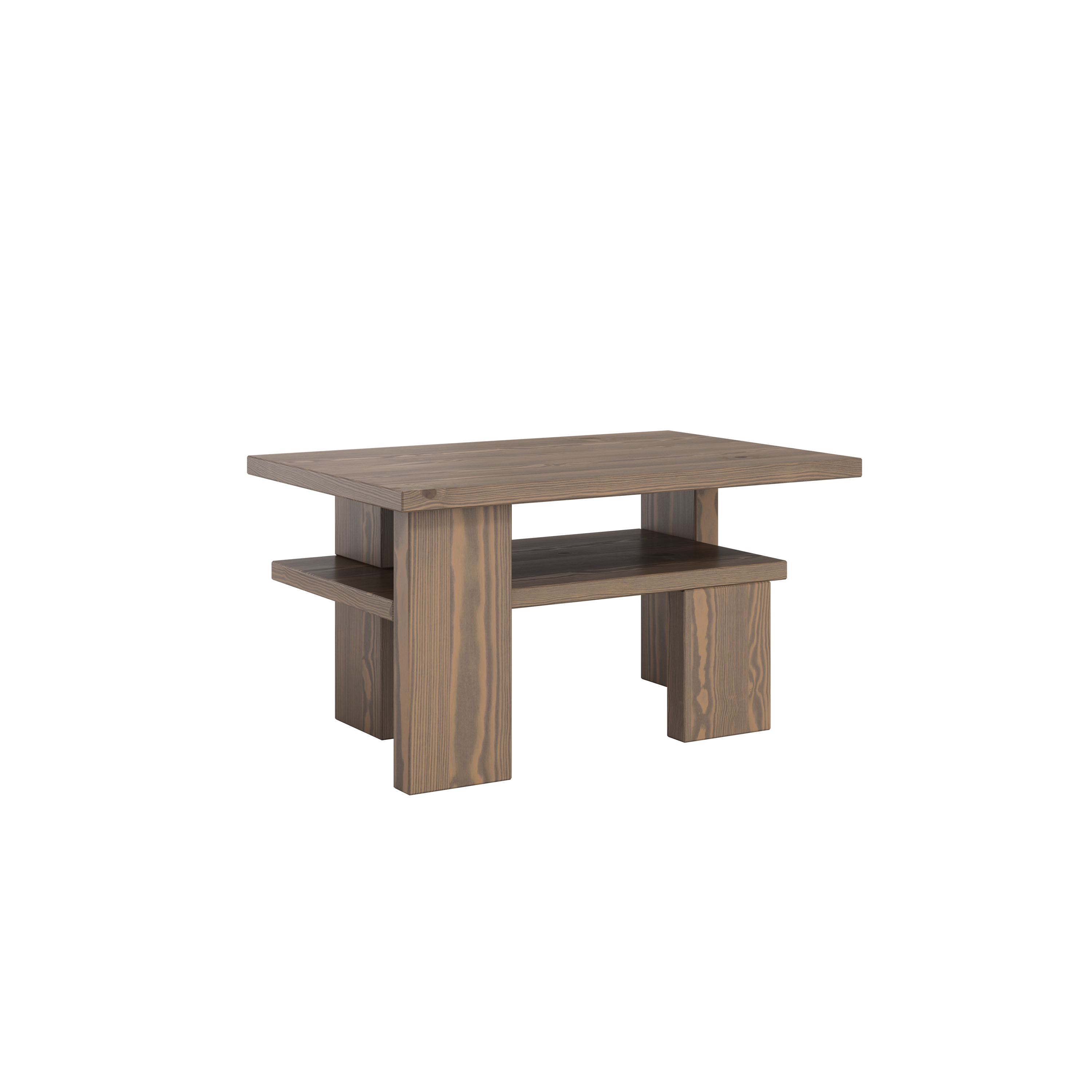 TABLE BASSE JAPAN CAFÉ CAROBE MARRON