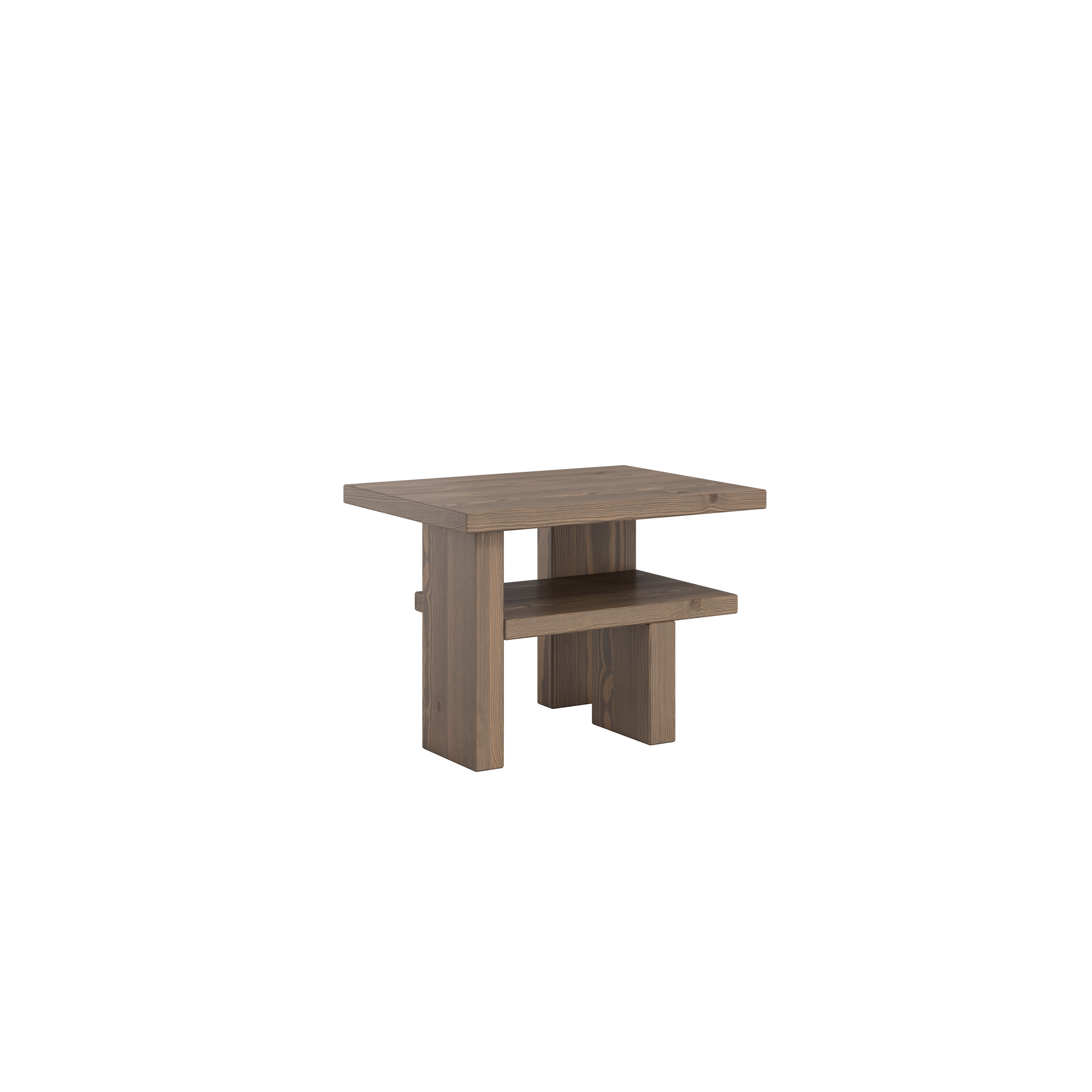JAPAN SIDE TABLE CAROB BROWN