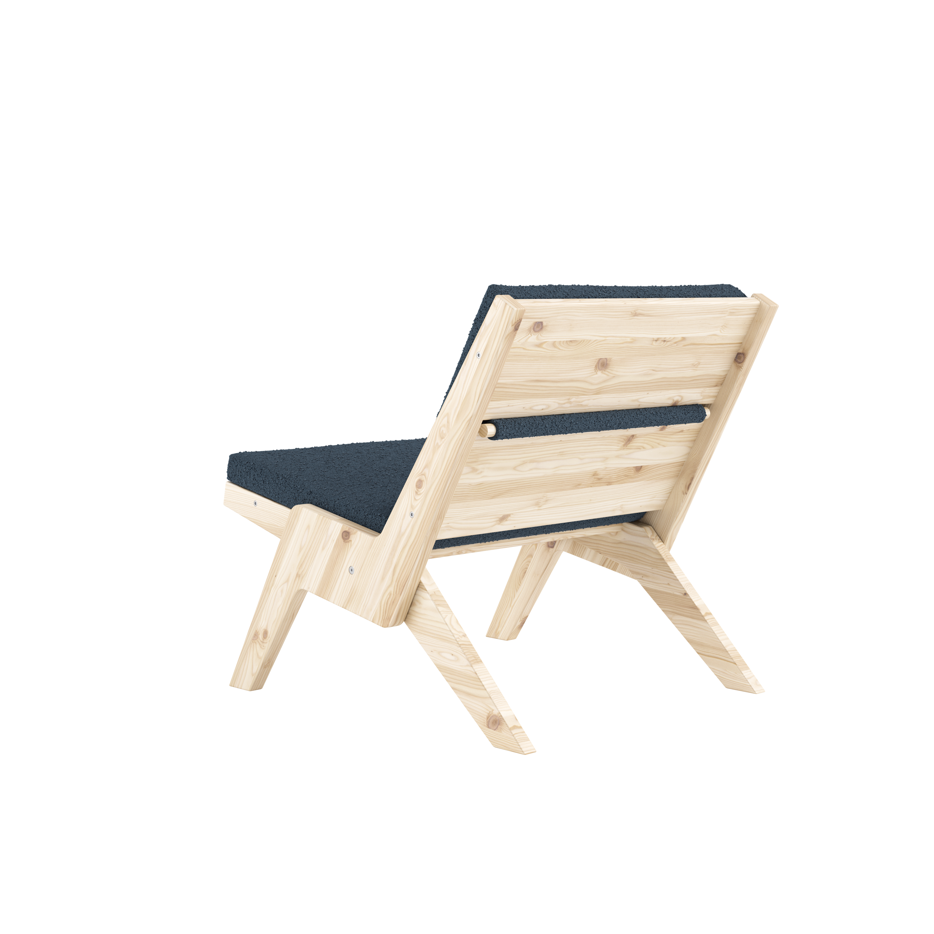 SWAY CHAISE LOUNGE BRUT AVEC MATELAS OXFORD BLEU