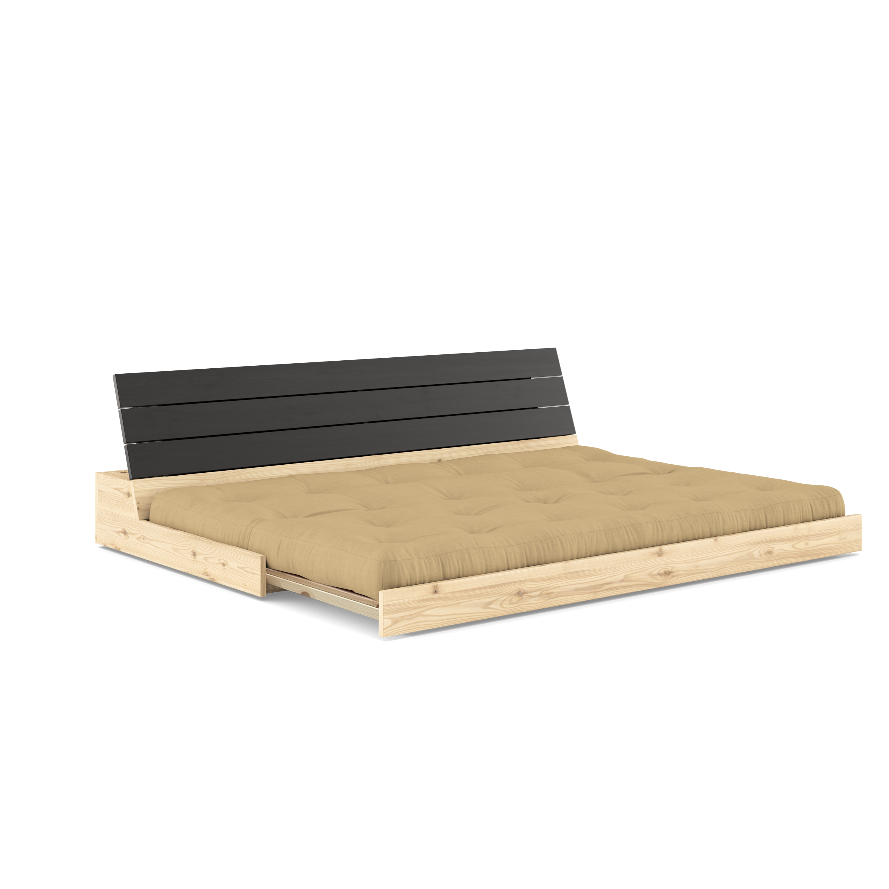 NOIR DE BASE LAQUÉ. 5-COUCHES MATELAS MIXTE BEIGE BLÉ