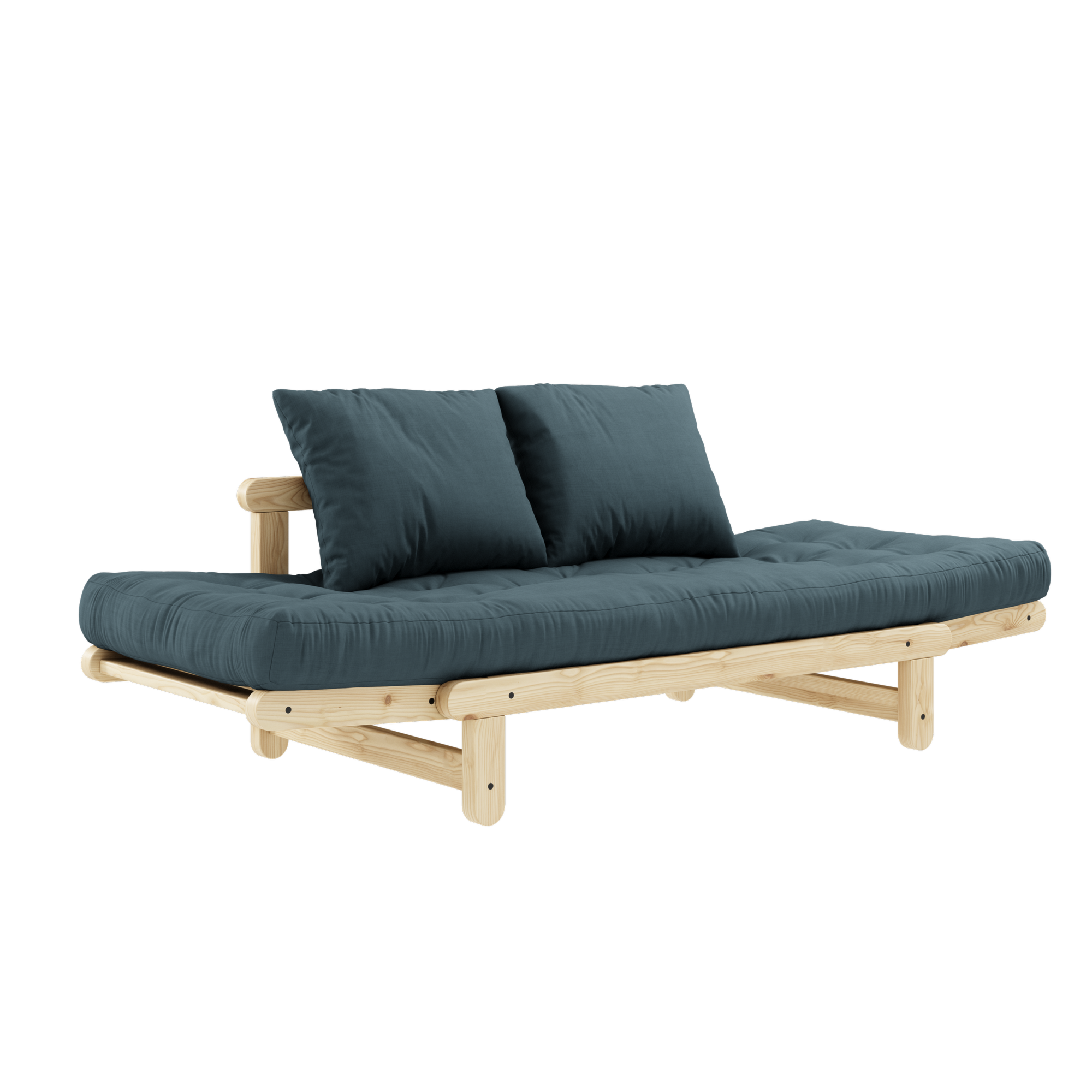 BEAT CLEAR LACQUERED W. BEAT MATTRESS SET PETROL BLUE