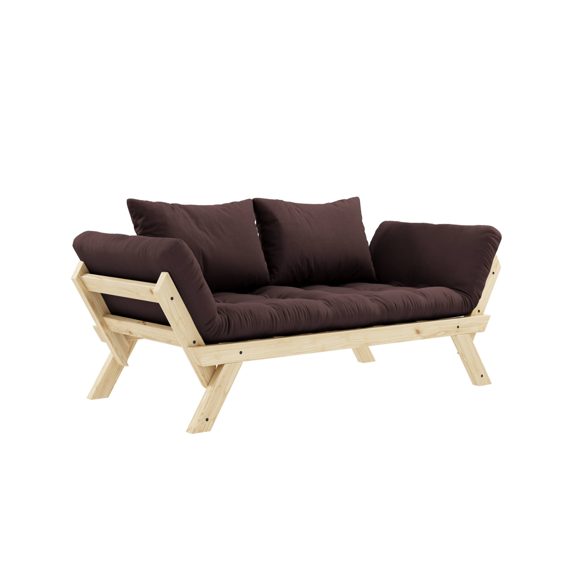 BEBOP CLEAR LAQUÉ AVEC MATELAS MÉLANGE 4 COUCHES MAT BRUN