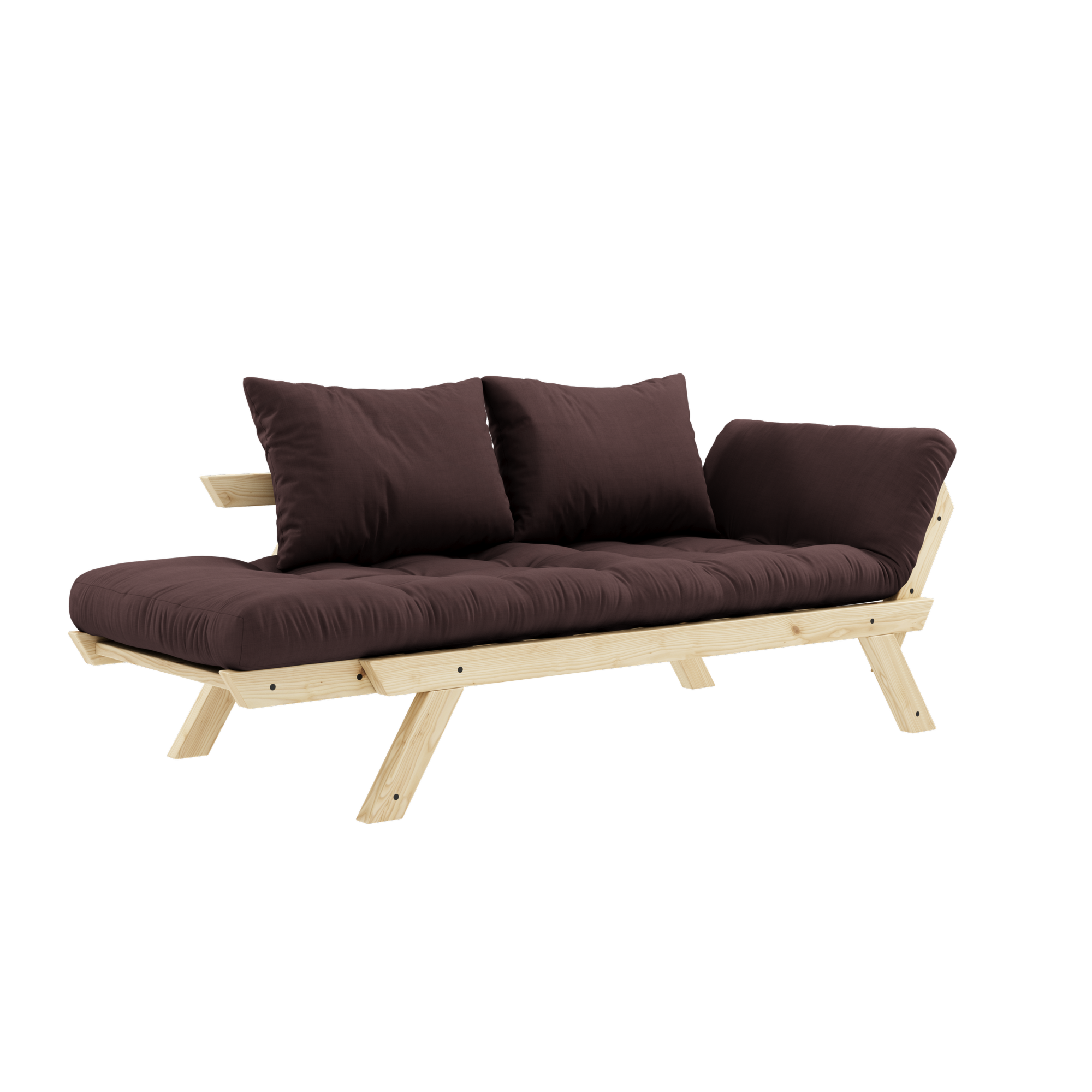 BEBOP CLEAR LAQUÉ AVEC MATELAS MÉLANGE 4 COUCHES MAT BRUN