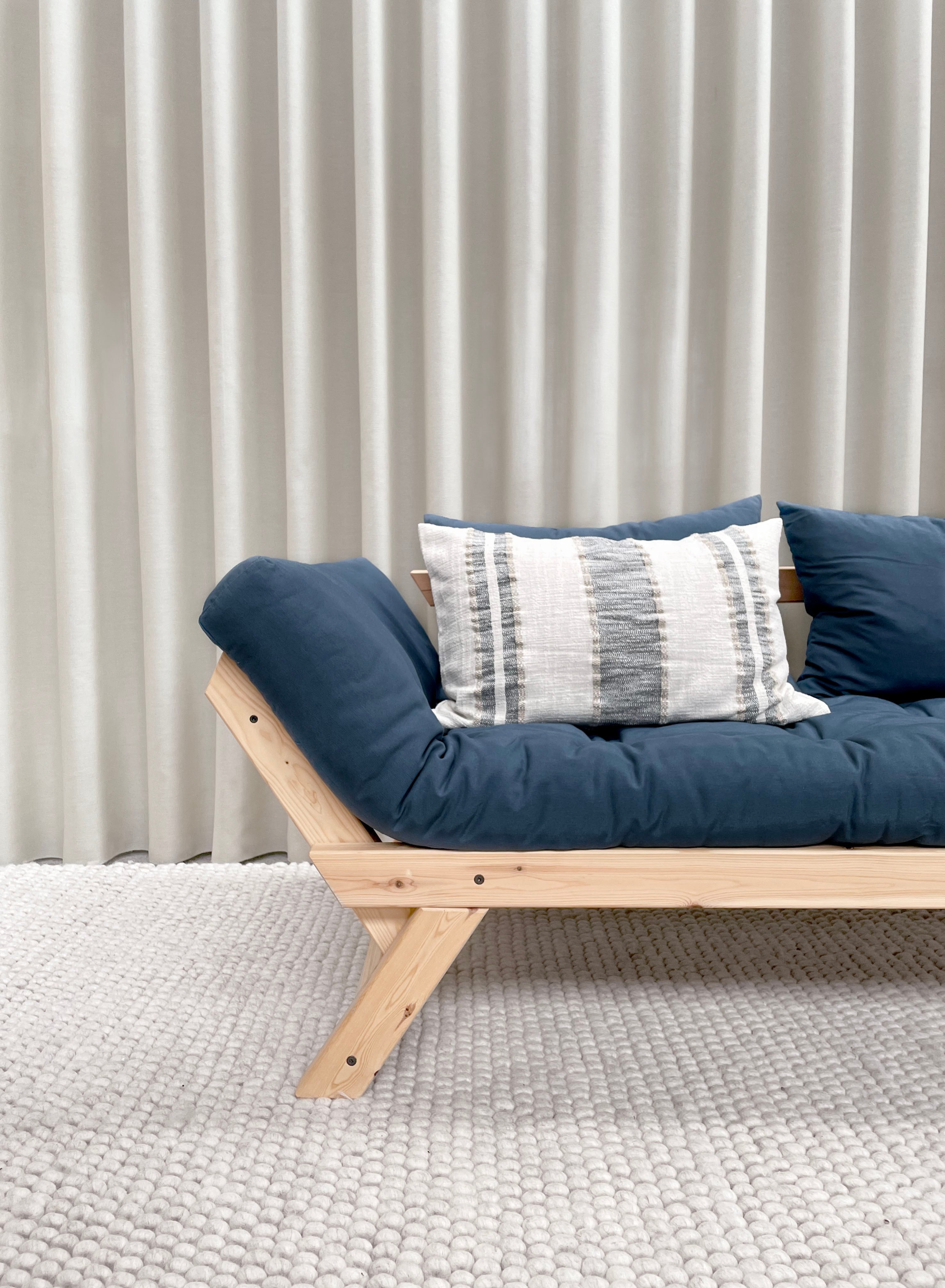 BEBOP CLEAR LAQUERED W. MATELAS MIXTE 4 COUCHES MAT BEIGE