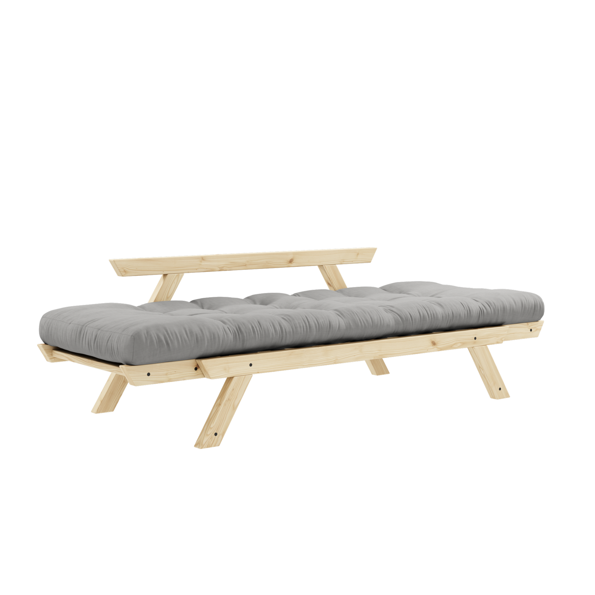 BEBOP VERNIS CLAIR AVEC MATELAS MIXTE 4 COUCHES GRIS