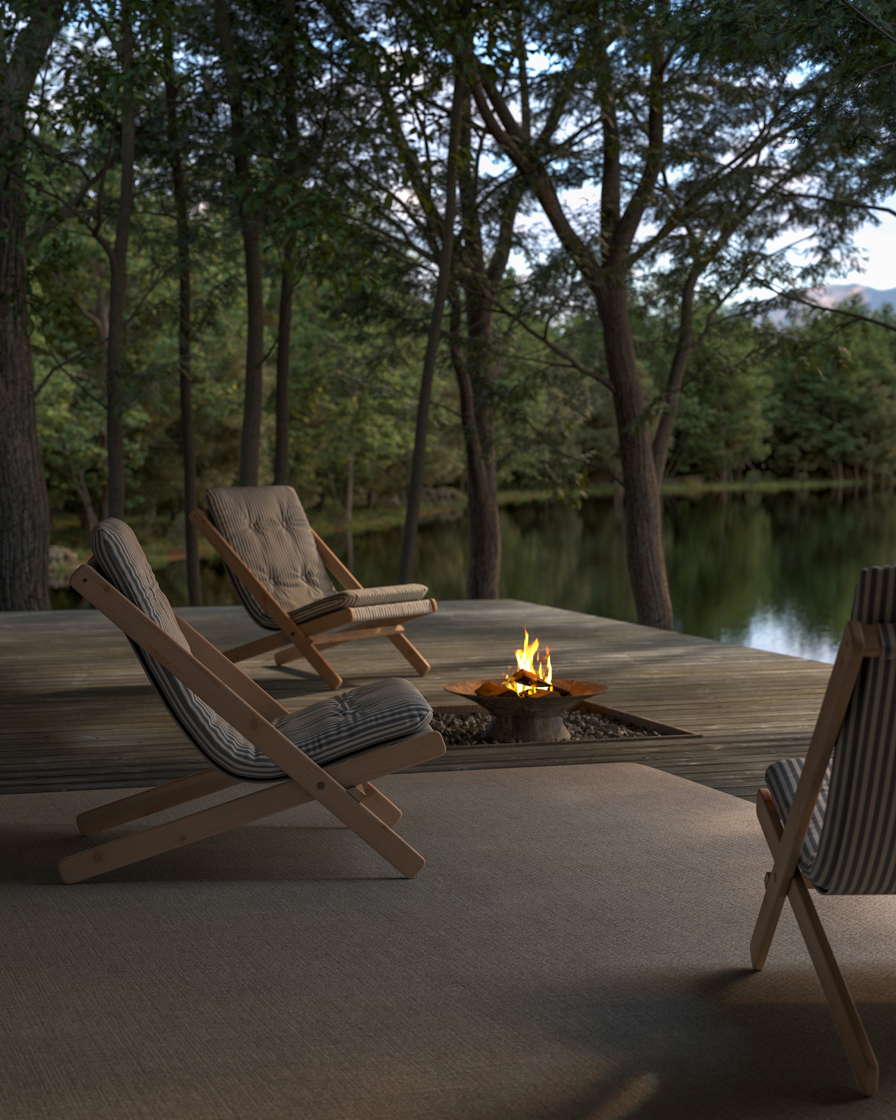 BOOGIE RAW BEECH W. BOOGIE MATTRESS CLAY BROWN