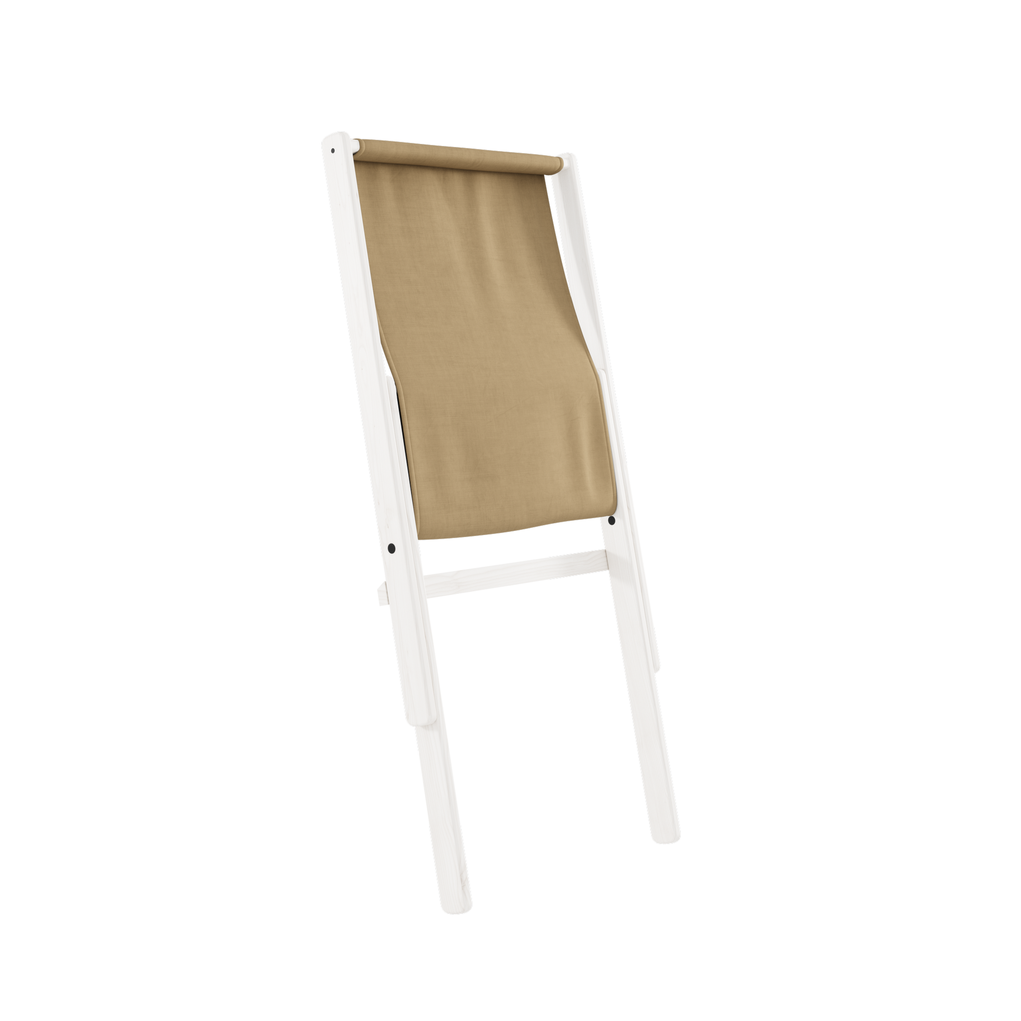 BOOGIE WHITE LACQUERED BEECH W. BOOGIE MATTRESS WHEAT BEIGE