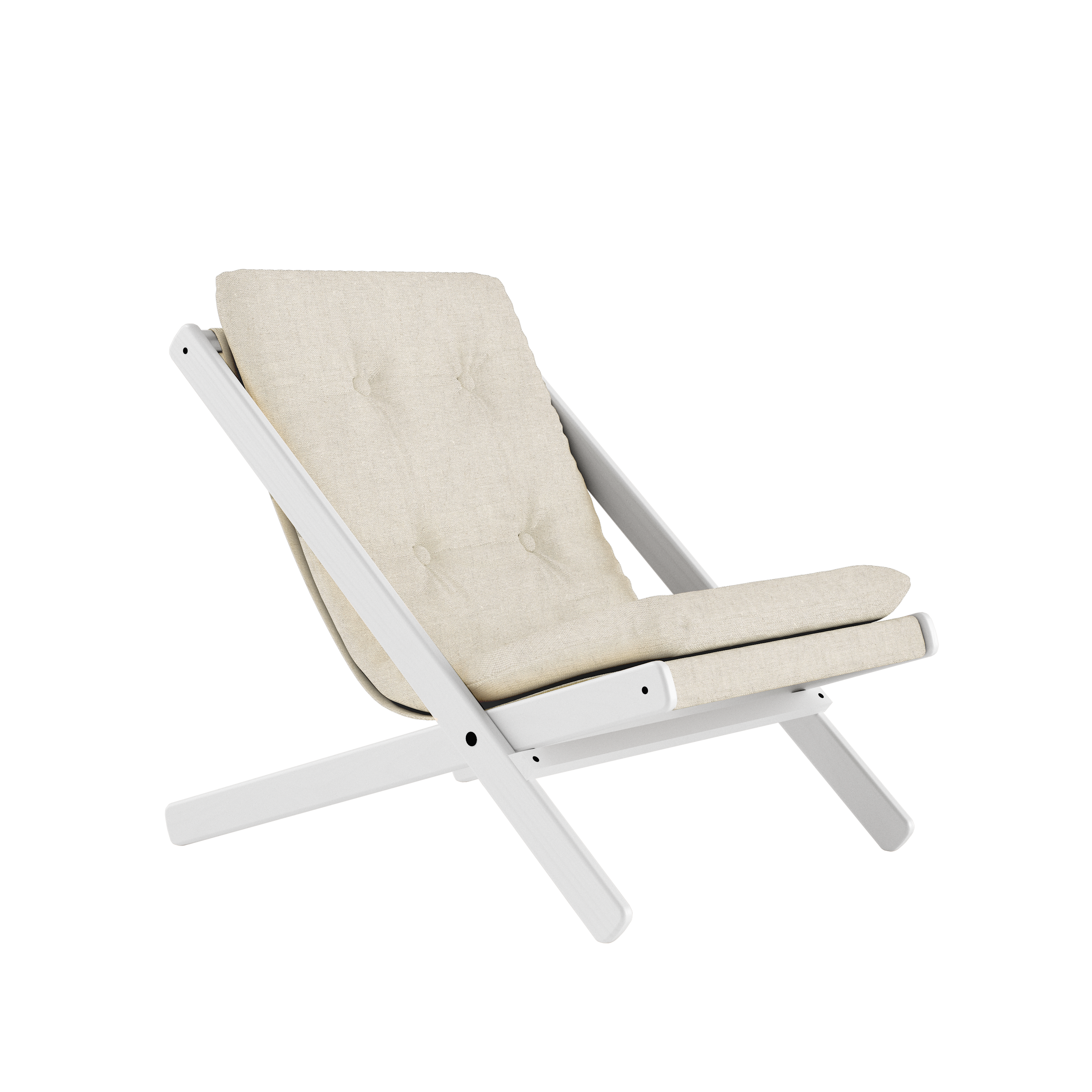 BOOGIE WHITE LACQUERED BEECH W. BOOGIE MATTRESS LINEN