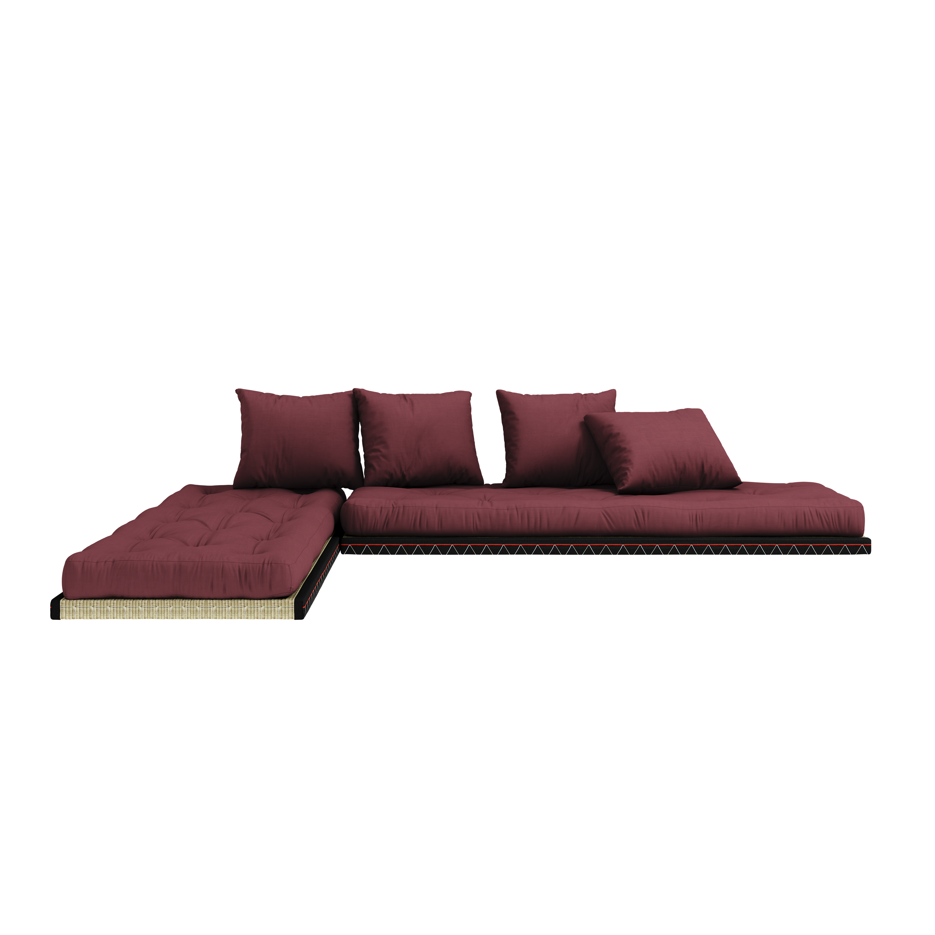 CHICO BORDEAUX W. 2 TATAMI 80 X 200 W. 2 CHICO MATTRESS SET BORDEAUX