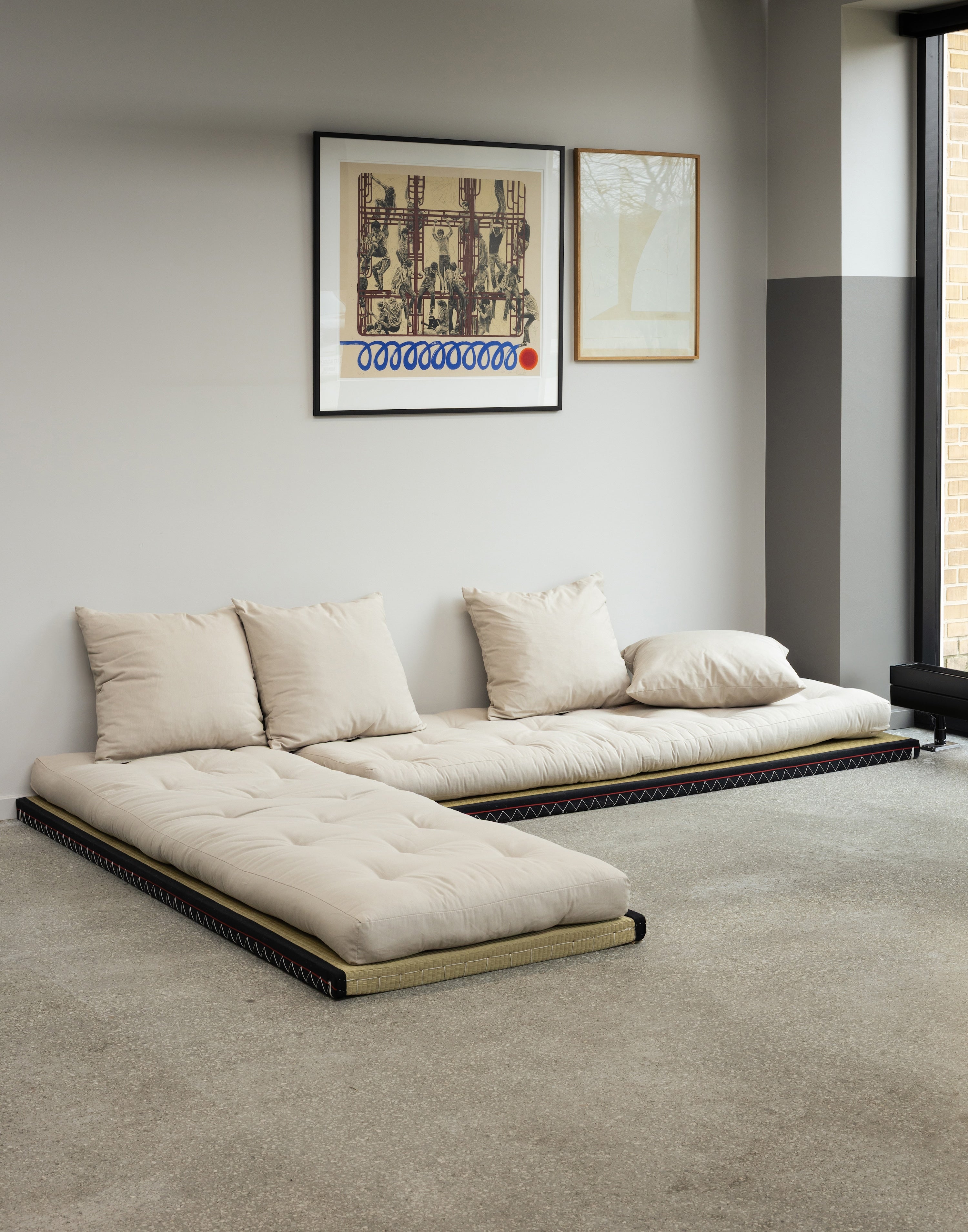 CHICO BEIGE W. 2 TATAMI 80 X 200 W. 2 CHICO MATTRESS SET BEIGE