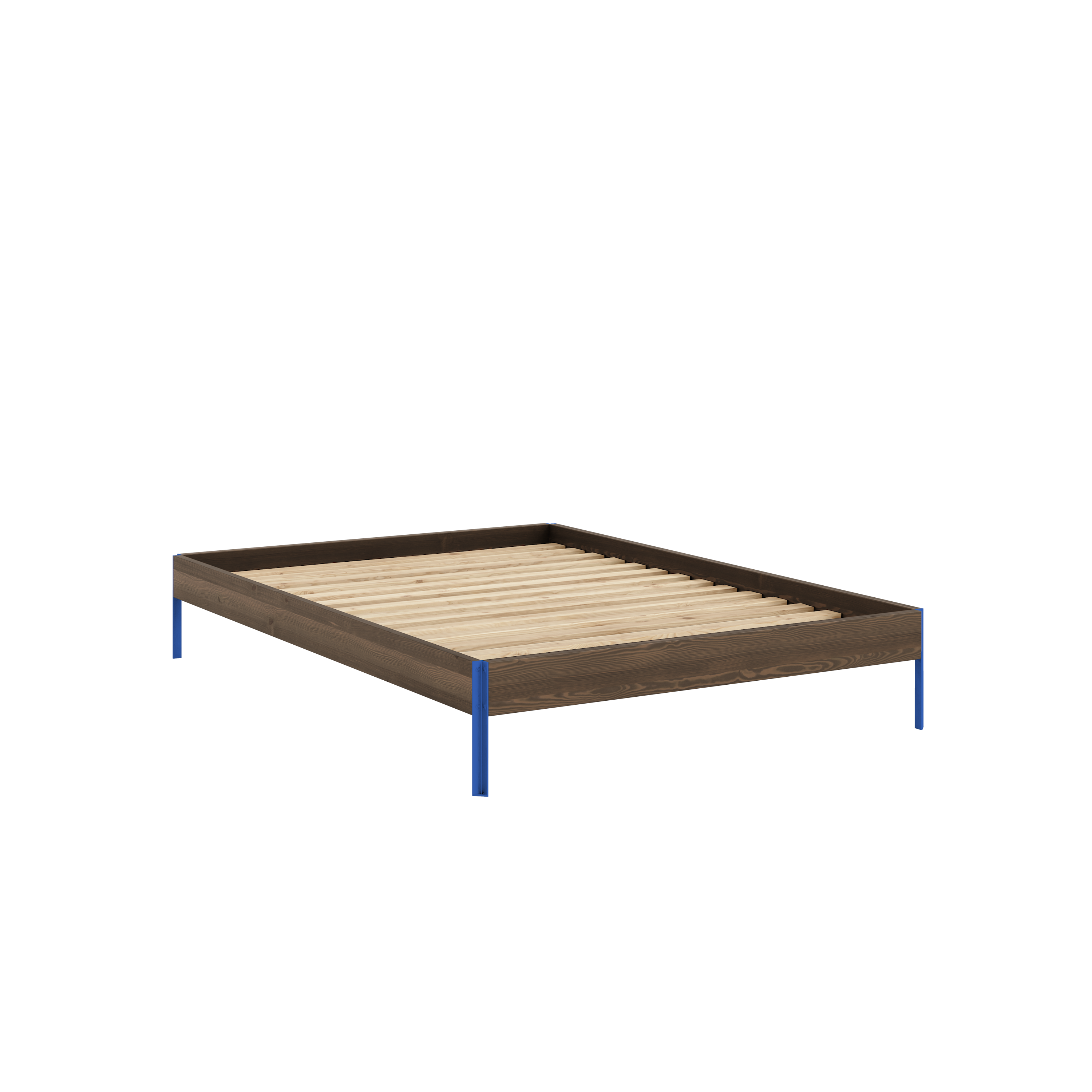 CORE BED CAROB BROWN VIVID BLUE 140X200