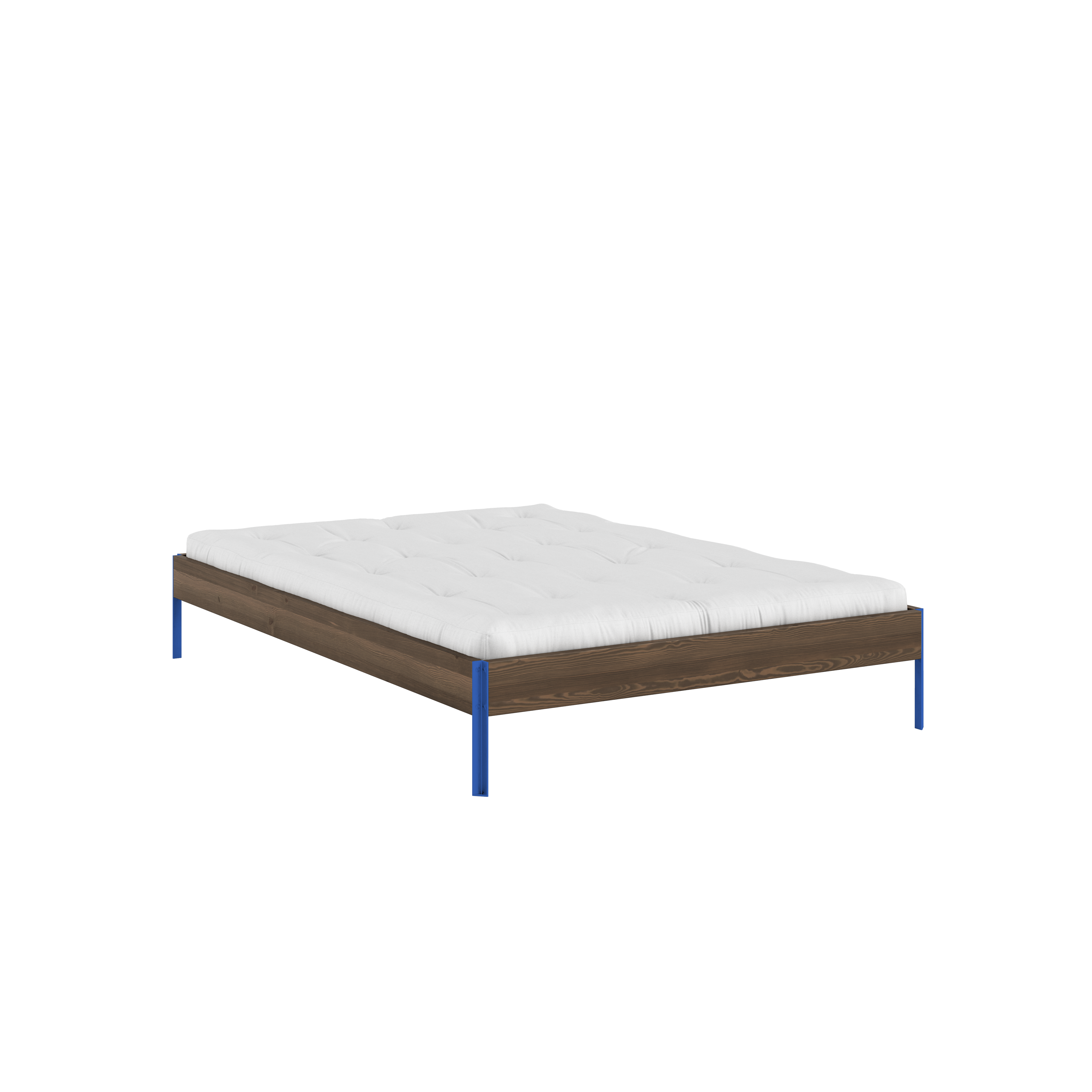 CORE BED CAROB BROWN VIVID BLUE 140X200