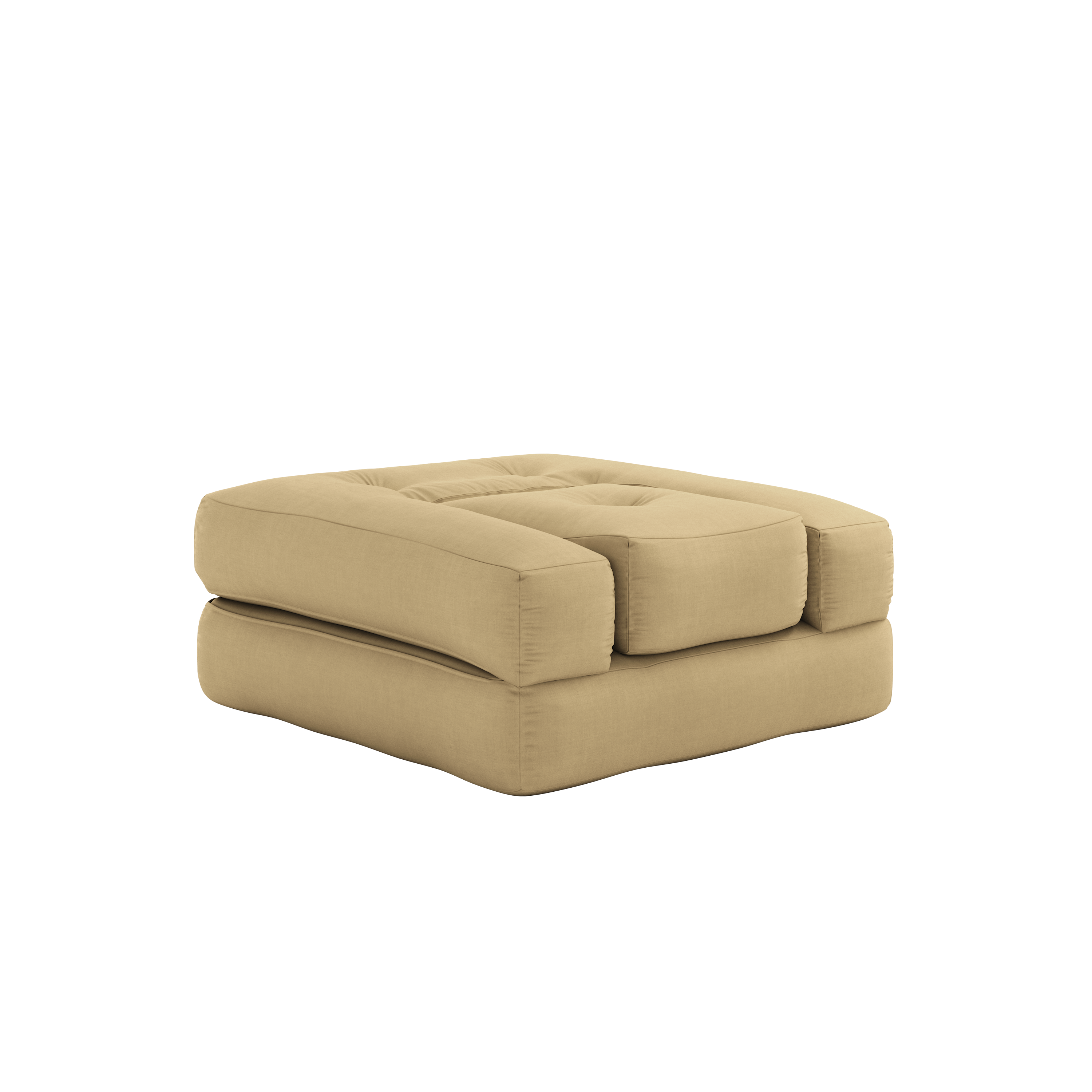 FAUTEUIL CUBE BLÉ BEIGE