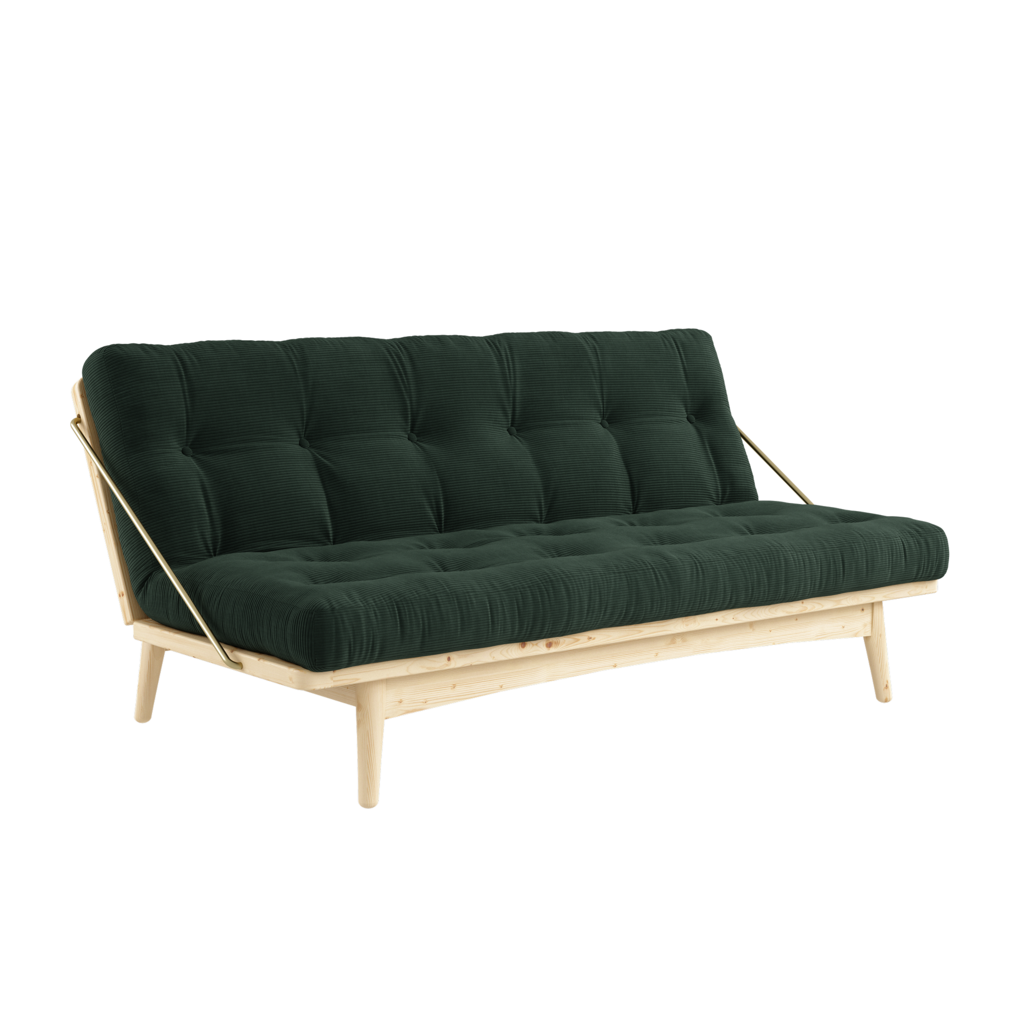 FOLK CLAIR VERNISÉ AVEC 5 COUCHES MATELAS MIXTE ALGUES