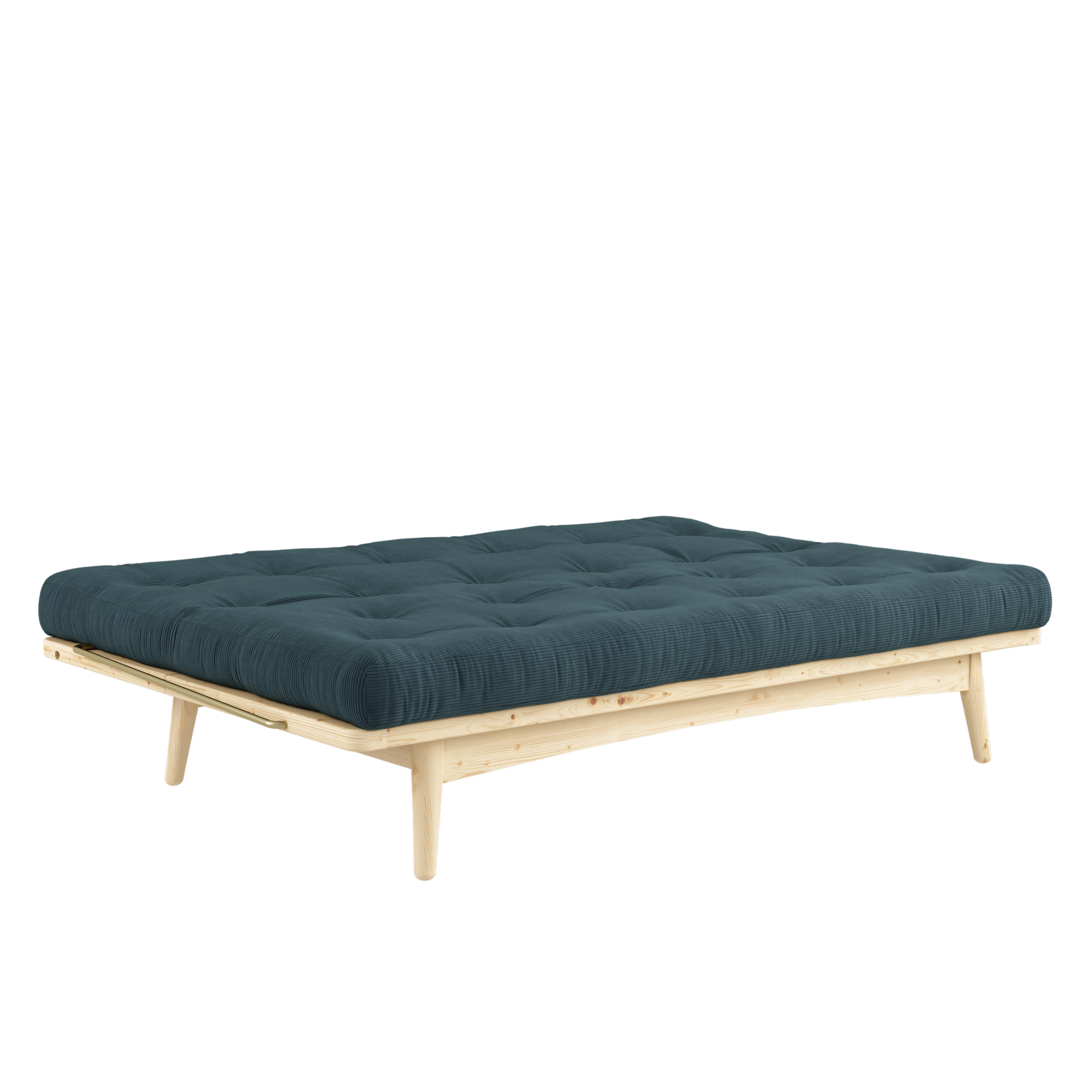 FOLK CLEAR LACQUERED W. 5-LAYER MIXED MATTRESS PALE BLUE