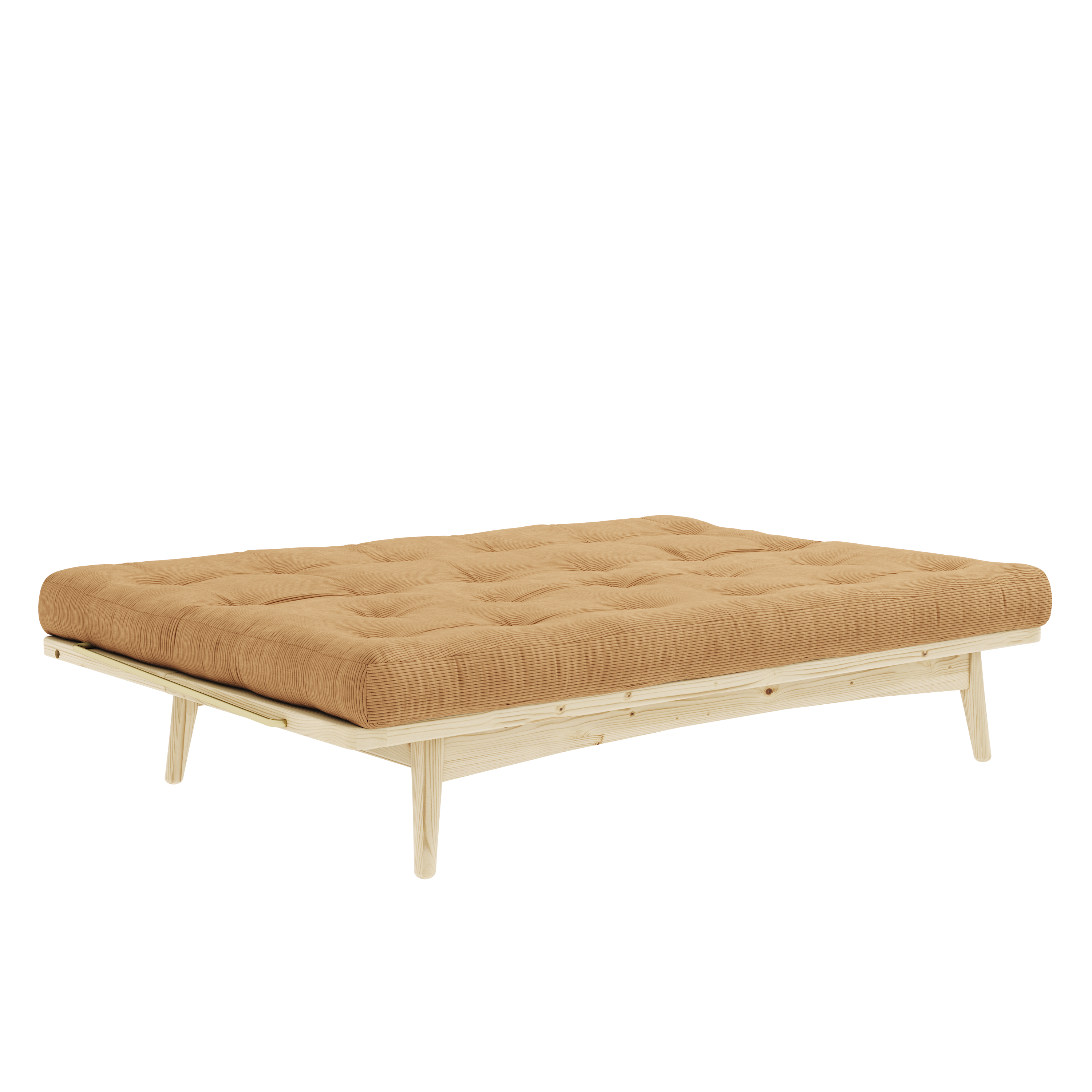 FOLK TRANSPARENT VERNISÉE AVEC 5 COUCHES - MATELAS MIXTE MARRON FUDGE