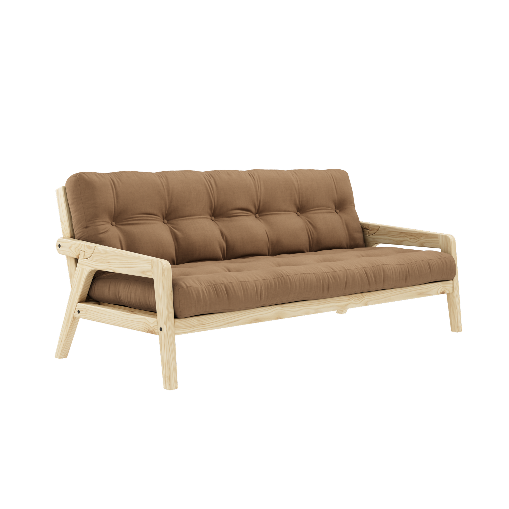 SANGLE CLAIRE LAQUÉE AVEC MATELAS MIXTE 5 COUCHES MOCCA