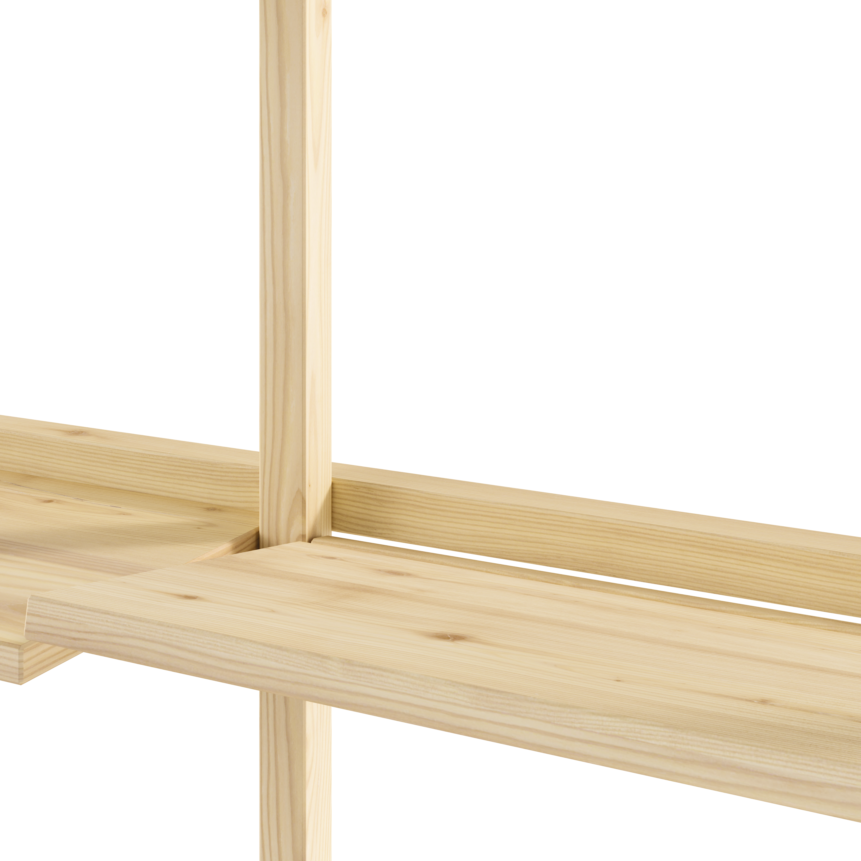 GROOVE SHELVING NARROW RAW