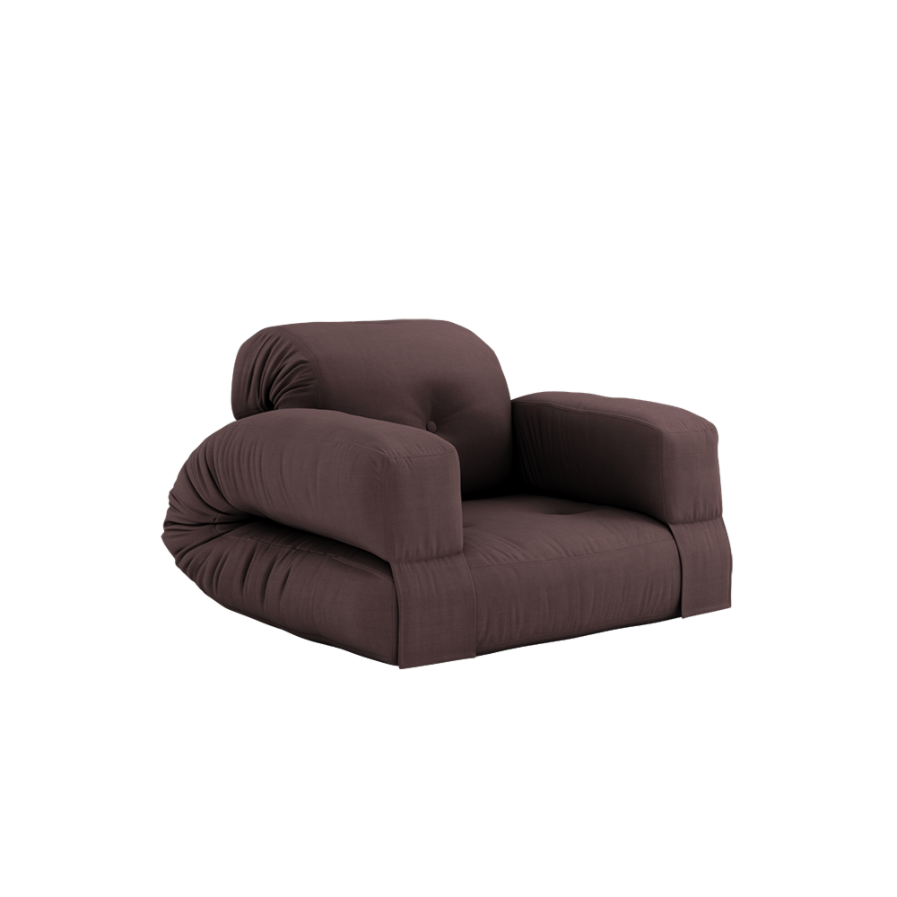 FAUTEUIL HIPPO MARRON