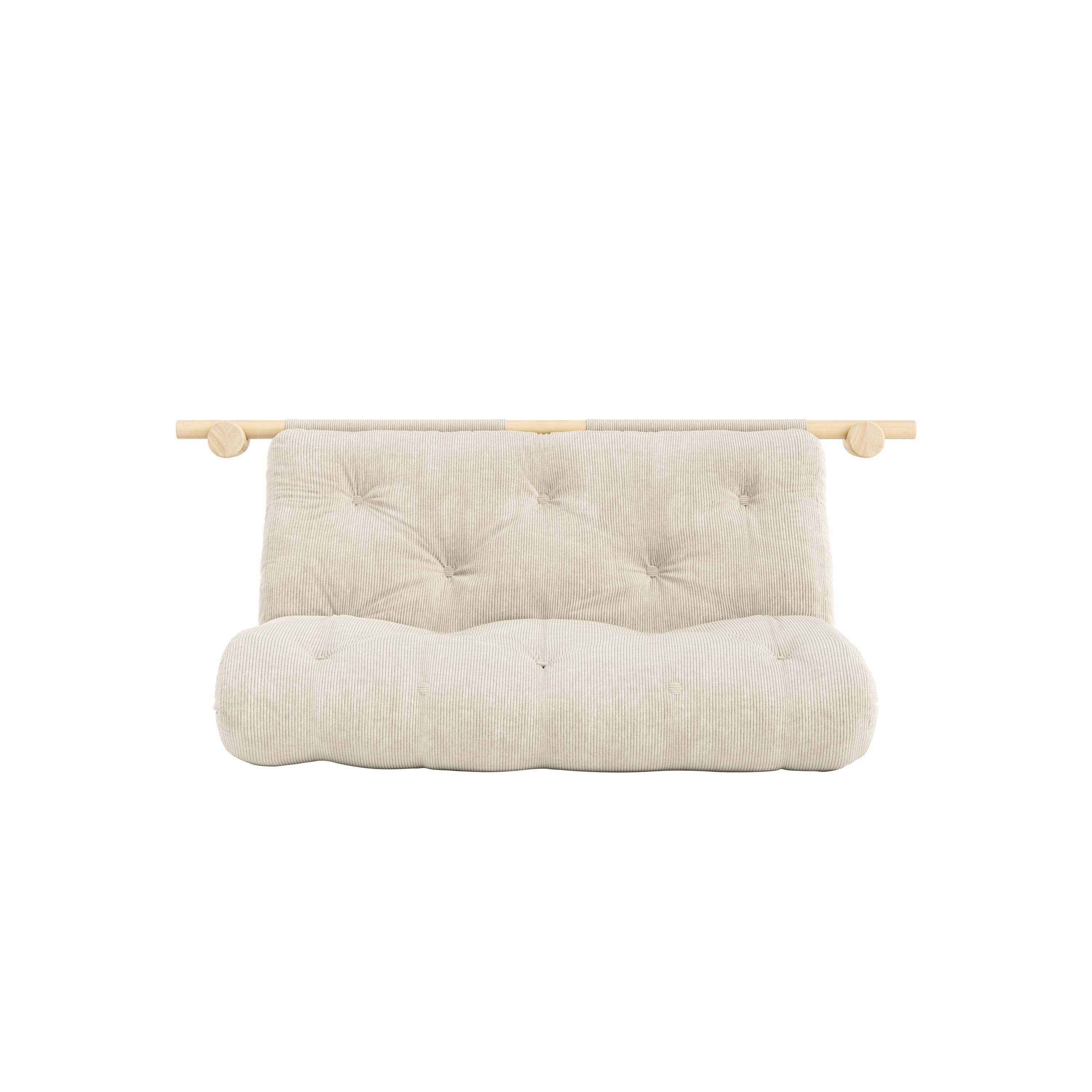 HOOKED RAW 135 X 200 W. BRAVO MATELAS IVOIRE