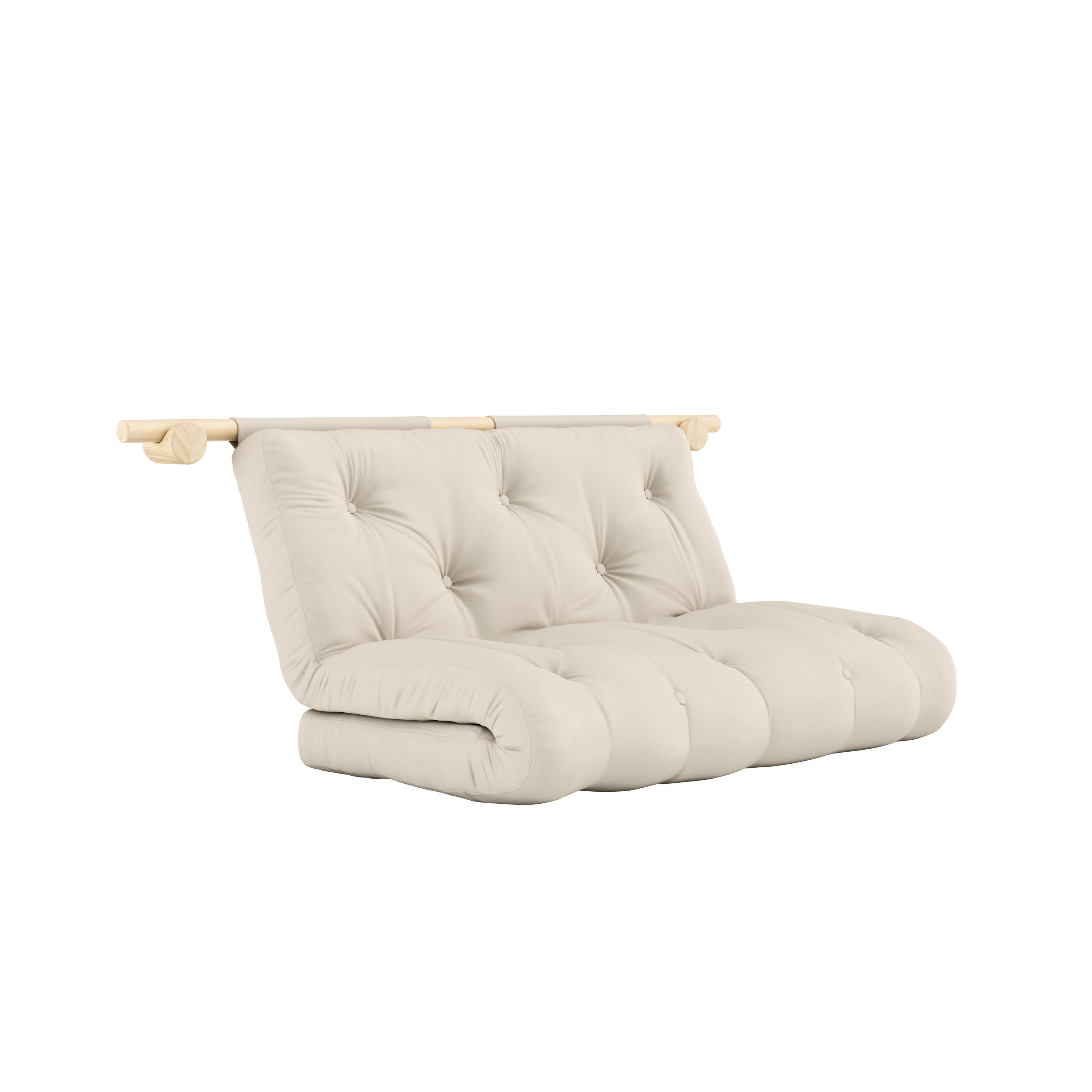 HOOKED RAW 135 x 200 W. BRAVO MATTRESS BEIGE