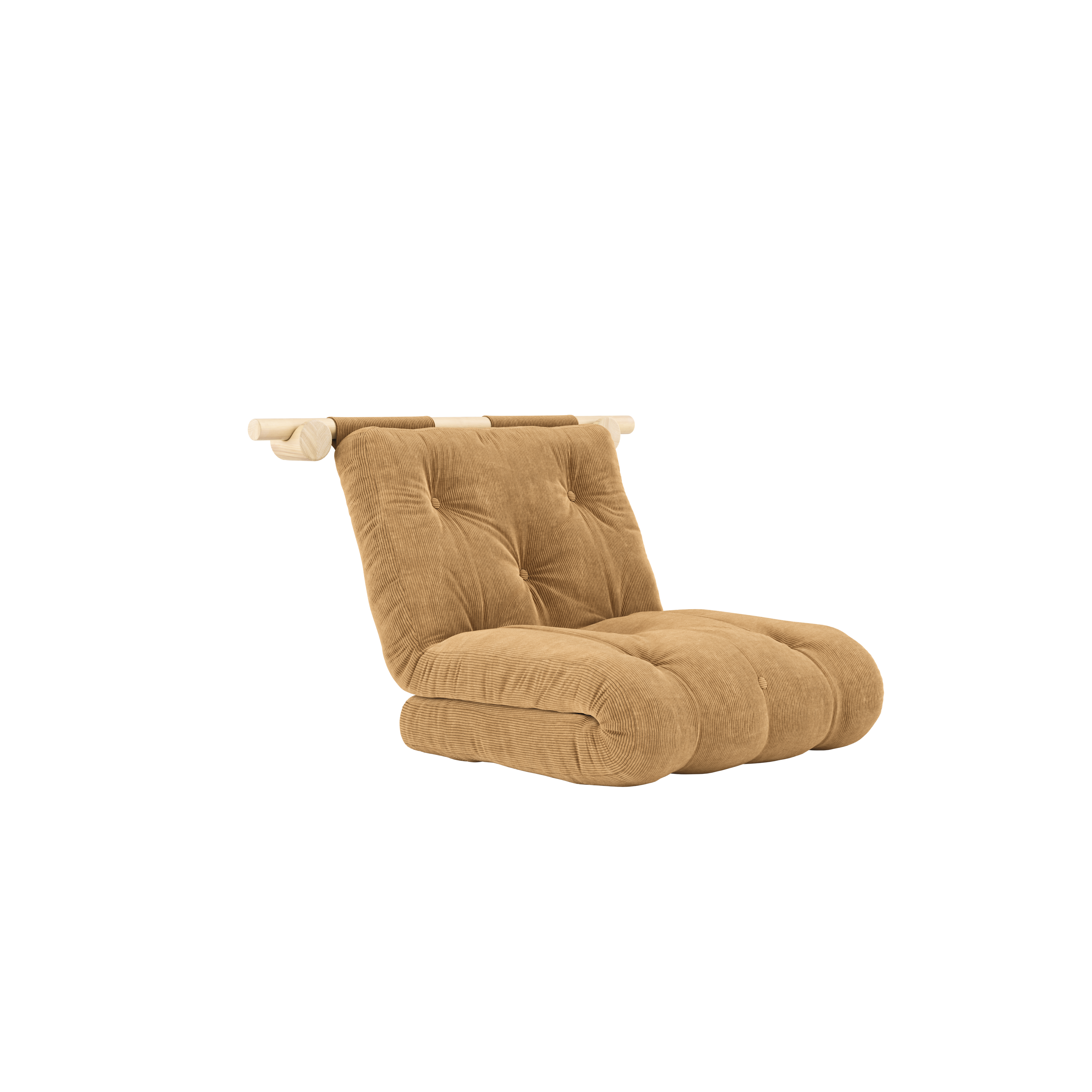 HOOKED RAW 75 x 200 W. BRAVO MATTRESS FUDGE BROWN