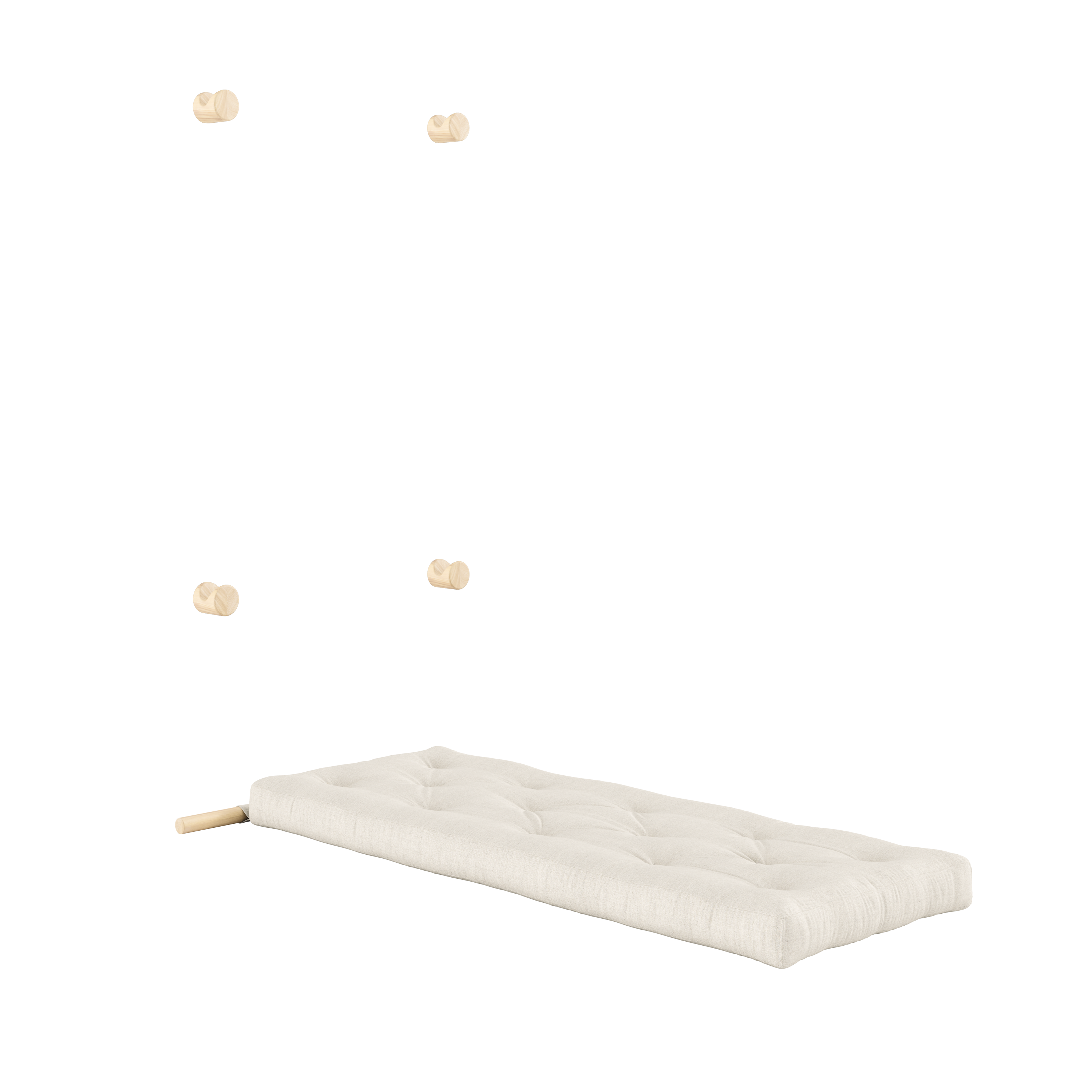 HOOKED RAW 75 x 200 W. BRAVO MATTRESS LINEN