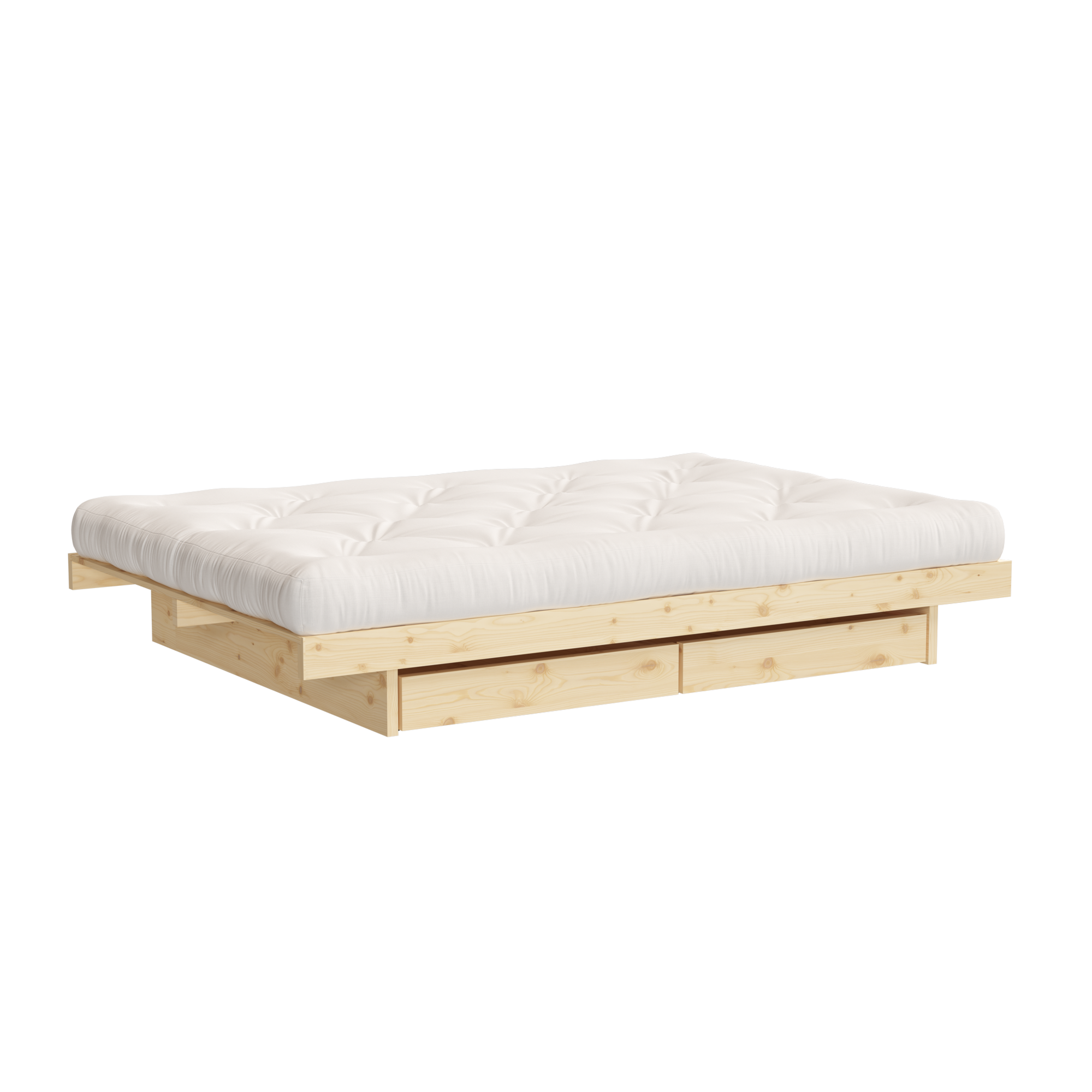KANSO BED RAW 180 X 200 W. 4 PCS BED ROLLERS RAW