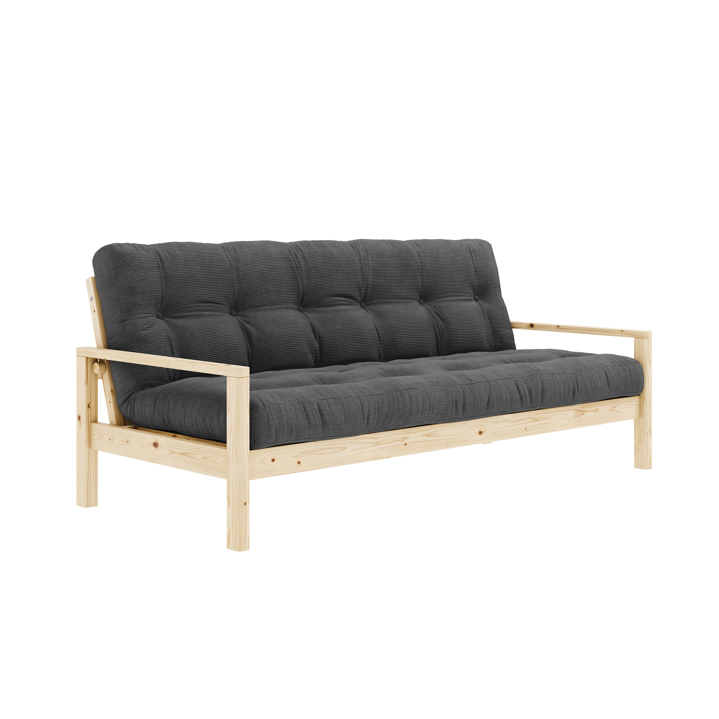 POIGNÉE TRANSPARENTE VERNIS. MATELAS MIXTE 5 COUCHES MAT CHARBON