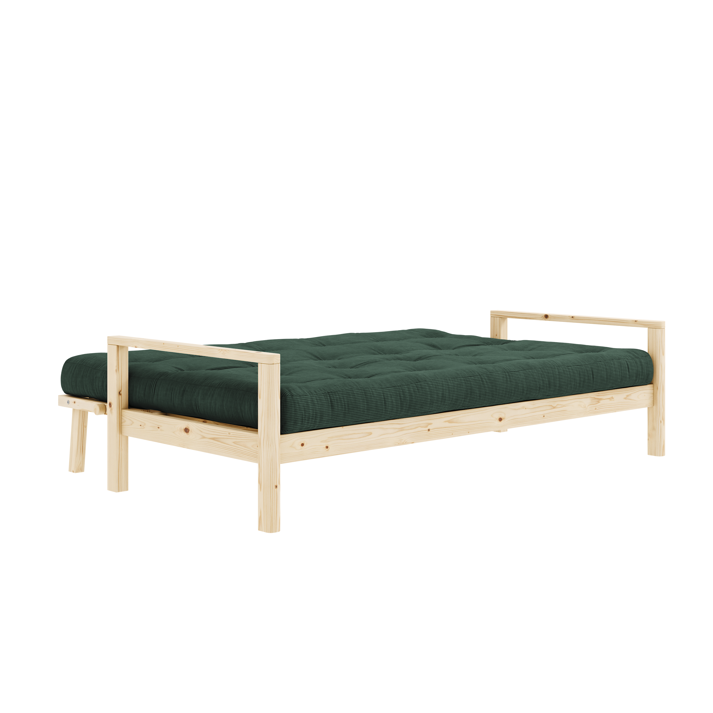 POINTE BOUTON VERNIS CLAIR AVEC MATELAS MIXTE 5 COUCHES ALGUES