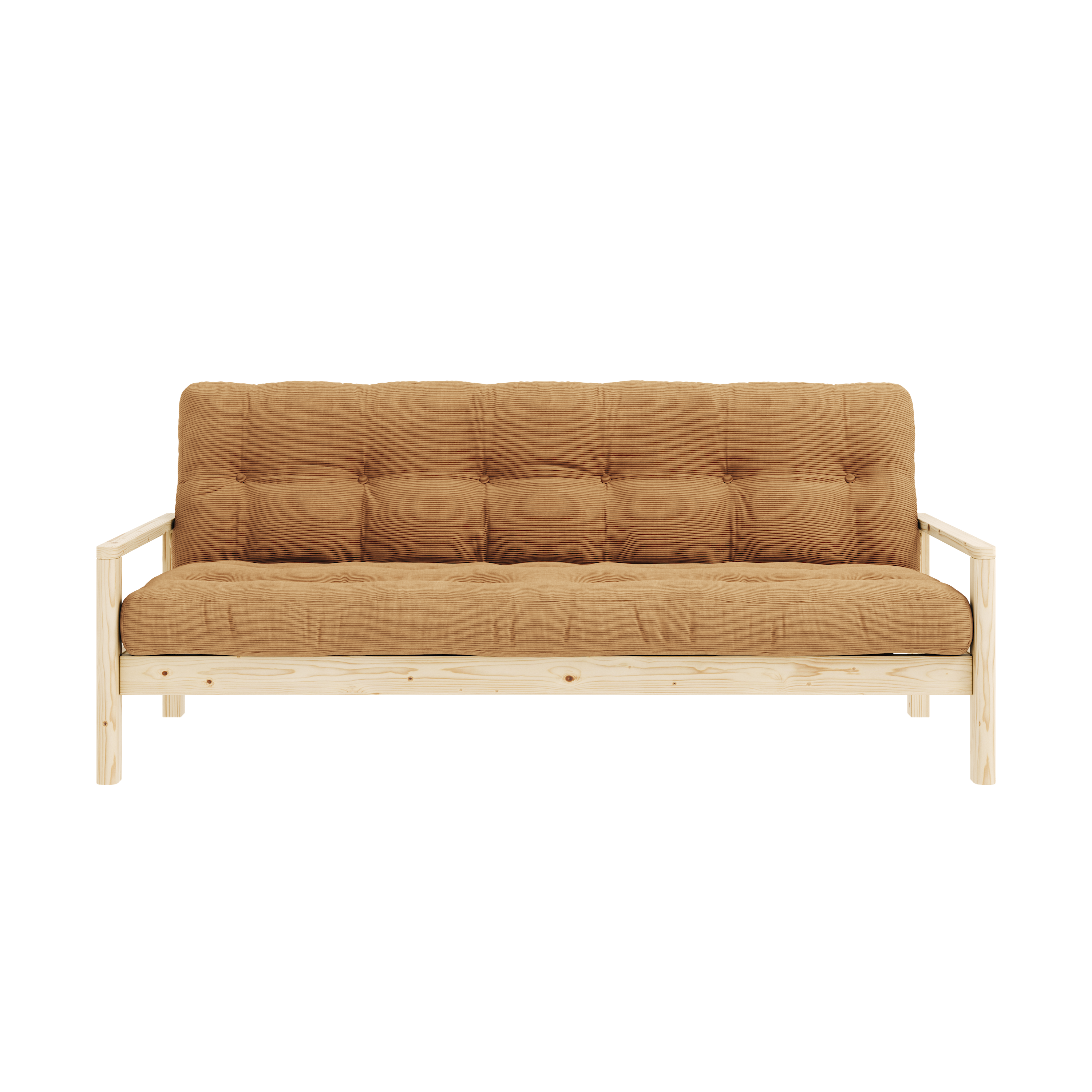 POIGNÉE TRANSPARENTE LAQUÉE AVEC MATELAS MIXTE 5 COUCHES MARRON FUDGE