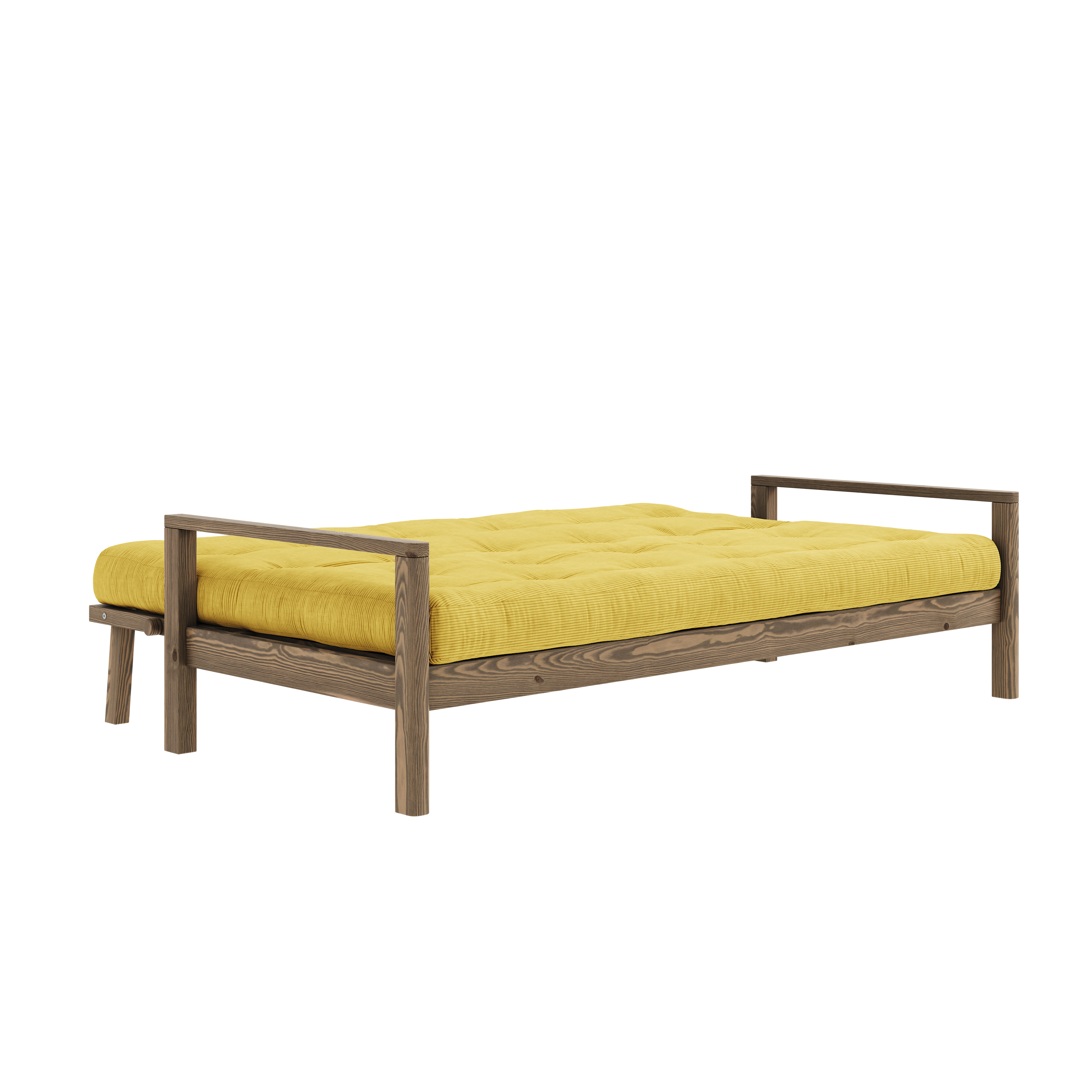 MANETTE CAROBO MARRON AVEC MATELAS MIXTE 5 COUCHES MIEL