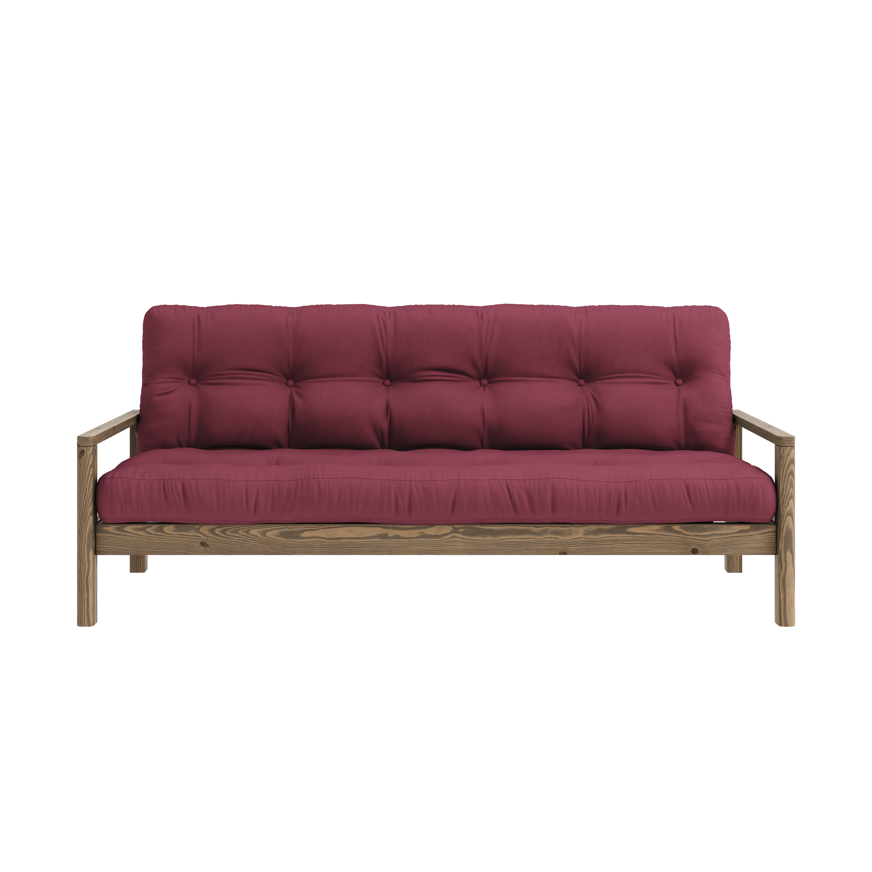 KNOB CAROB BROWN W. 5-LAYER MIXED MATTRESS BORDEAUX