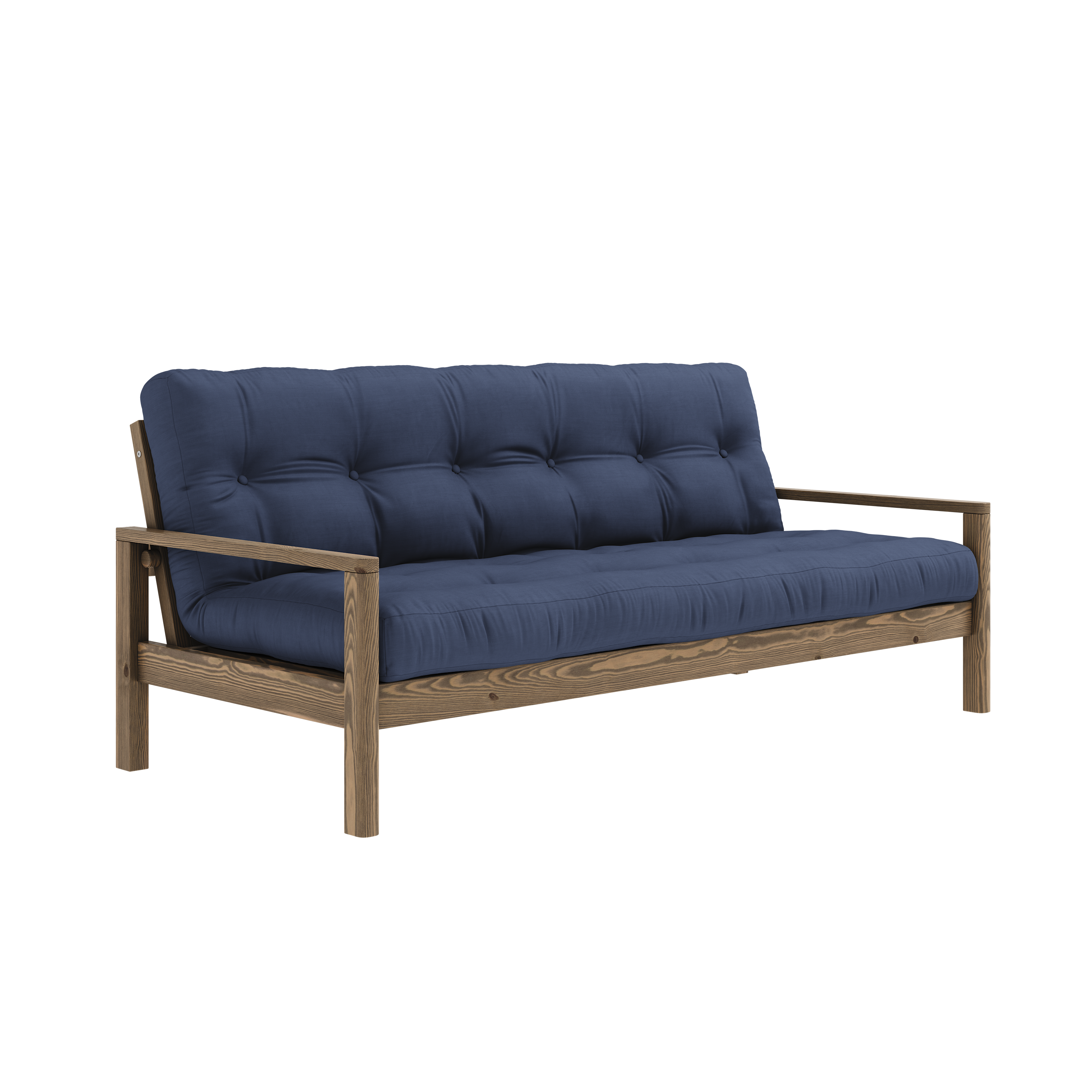 KNOB CAROB BROWN W. 5-LAYER MIXED MATTRESS NAVY
