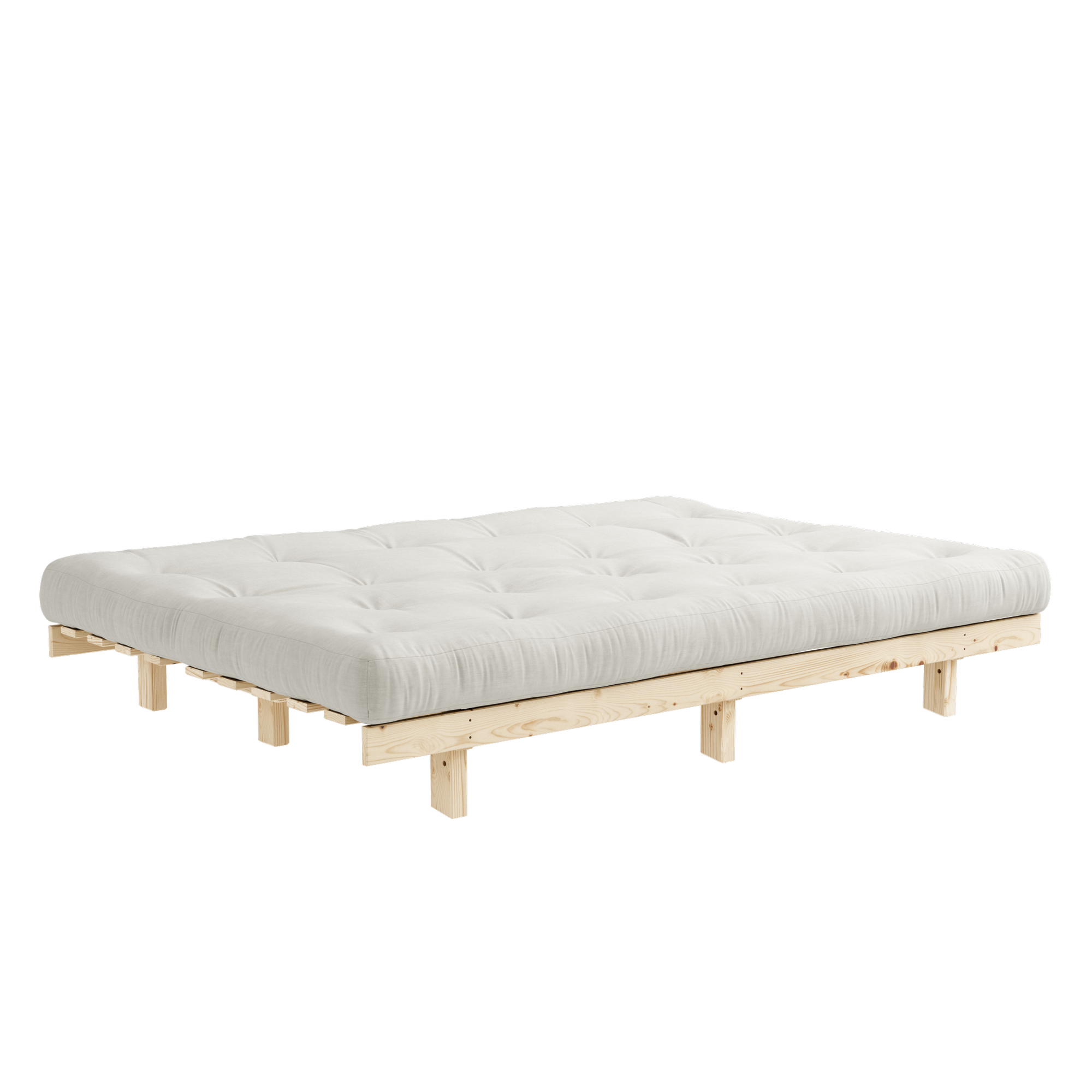LEAN RAW 130 X 190 W. 5-LAYER MIXED MATTRESS NATURAL