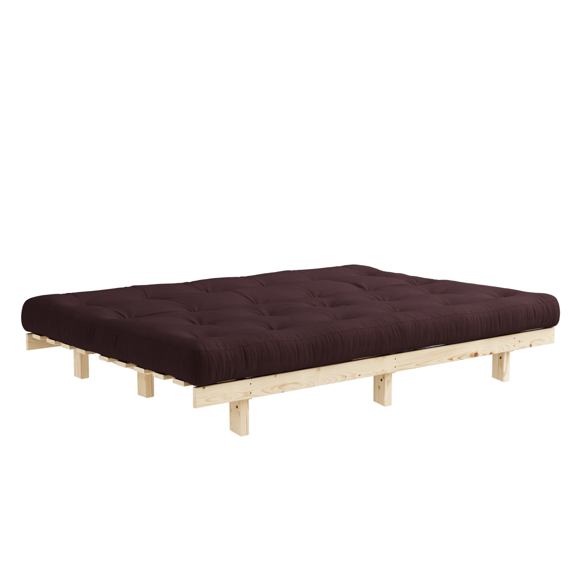 LEAN RAW 130 X 190 W. 5-LAYER MIXED MATTRESS BROWN