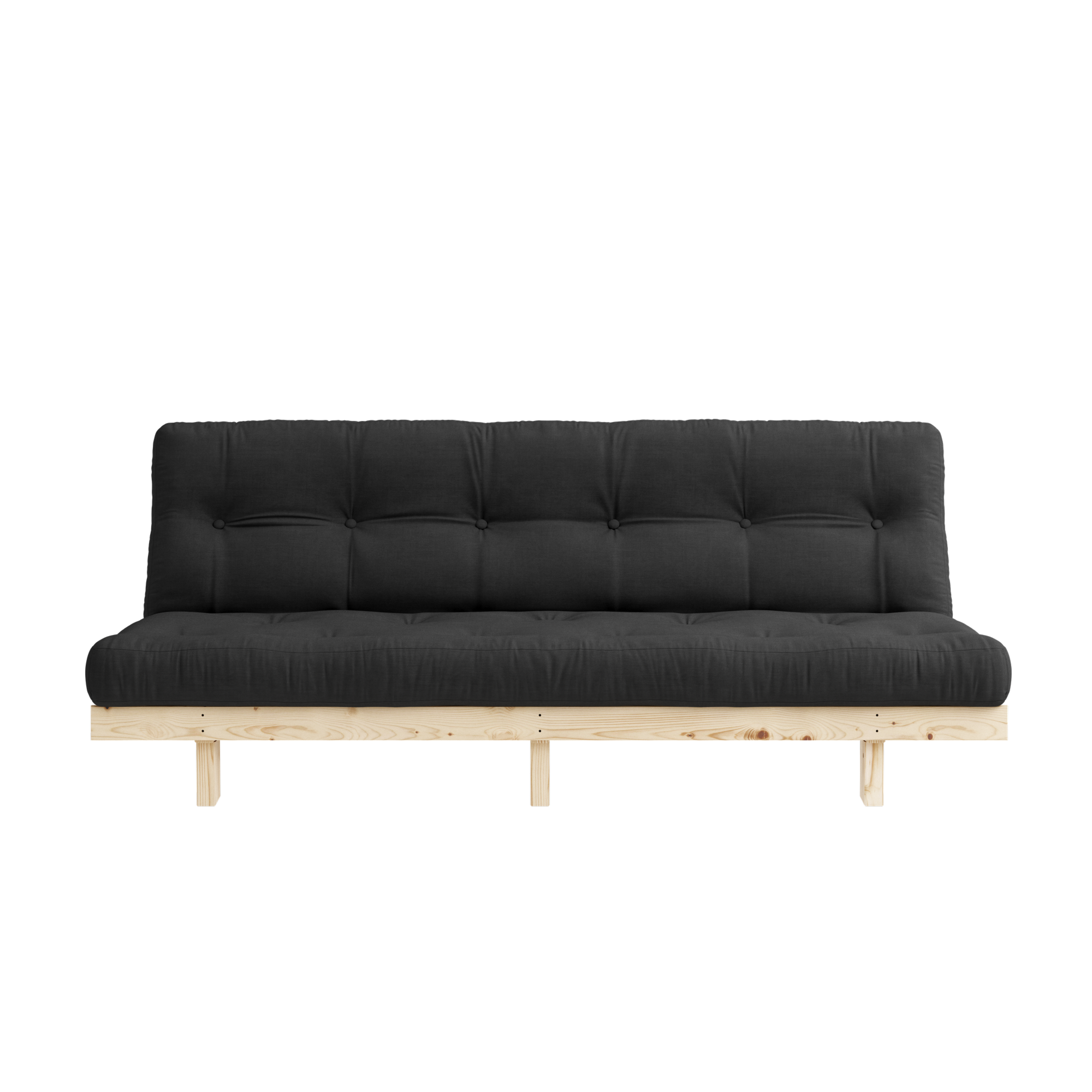 LEAN RAW 130 X 190 L. MATELAS MIXTE 5 COUCHES GRIS FONCÉ